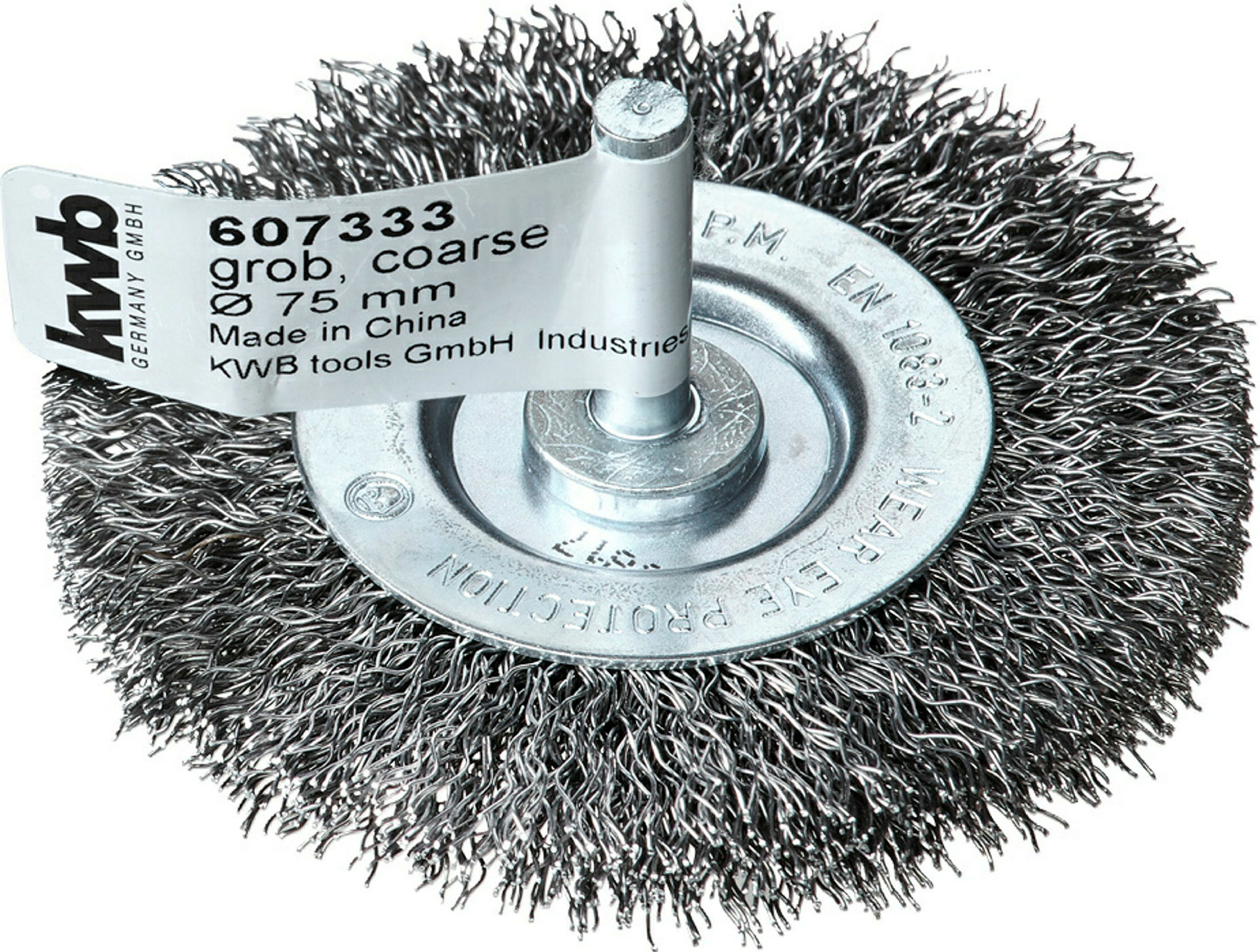 Scheibenbürste, HSS Stahldraht, gewellt, ø 75 mm, grob