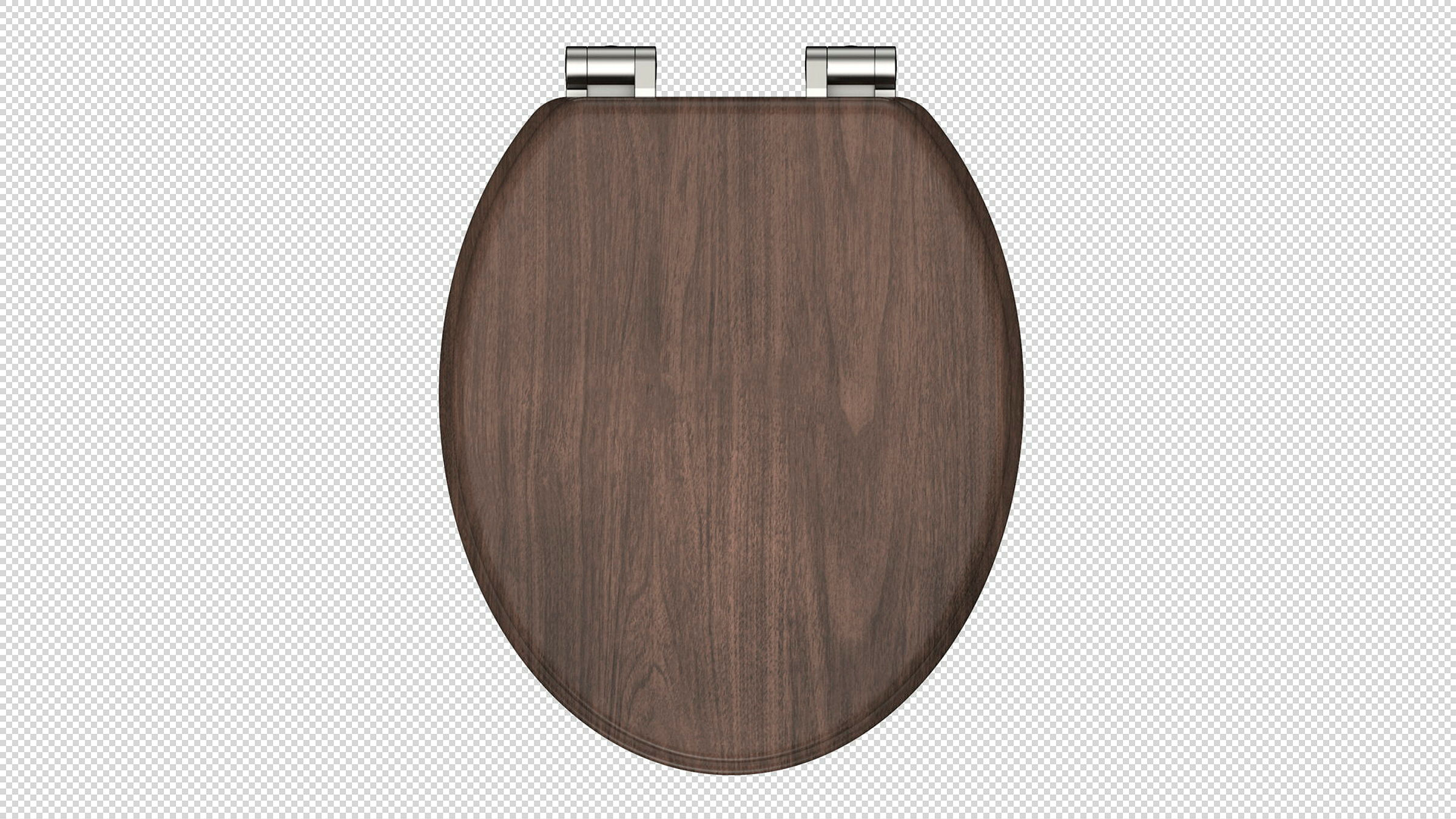 MDF WC-Sitz DARK WOOD, mit Absenkautomatik