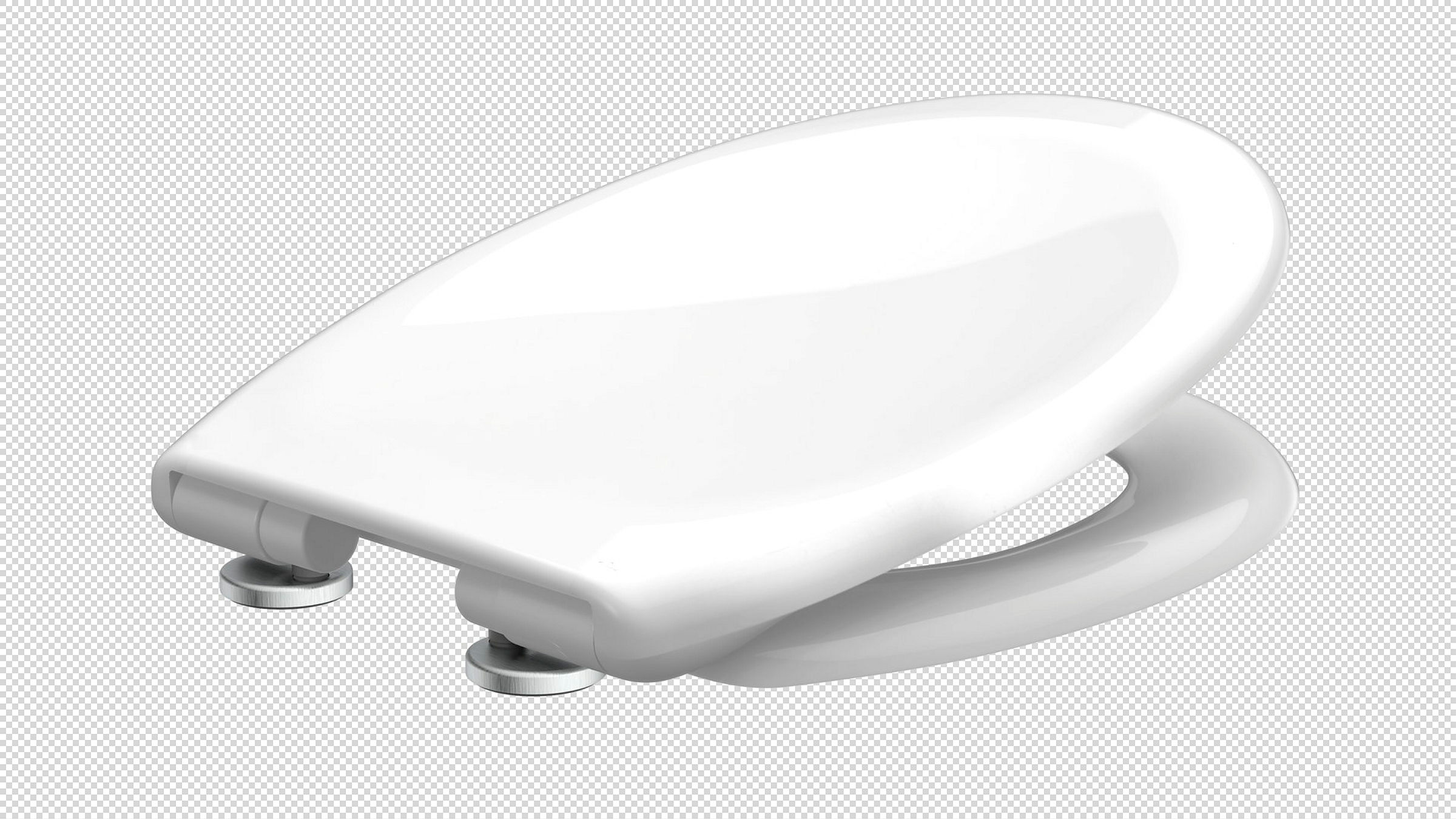 Duroplast WC-Sitz WHITE, mit Absenkautomatik und Schnellverschluss