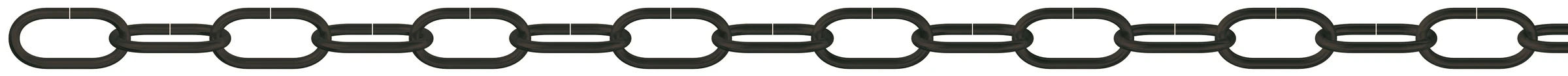 Zierkette, (Serie 80) (Spule) 2 mm (T)-16,0 mm Stahl schwarz, 30 m