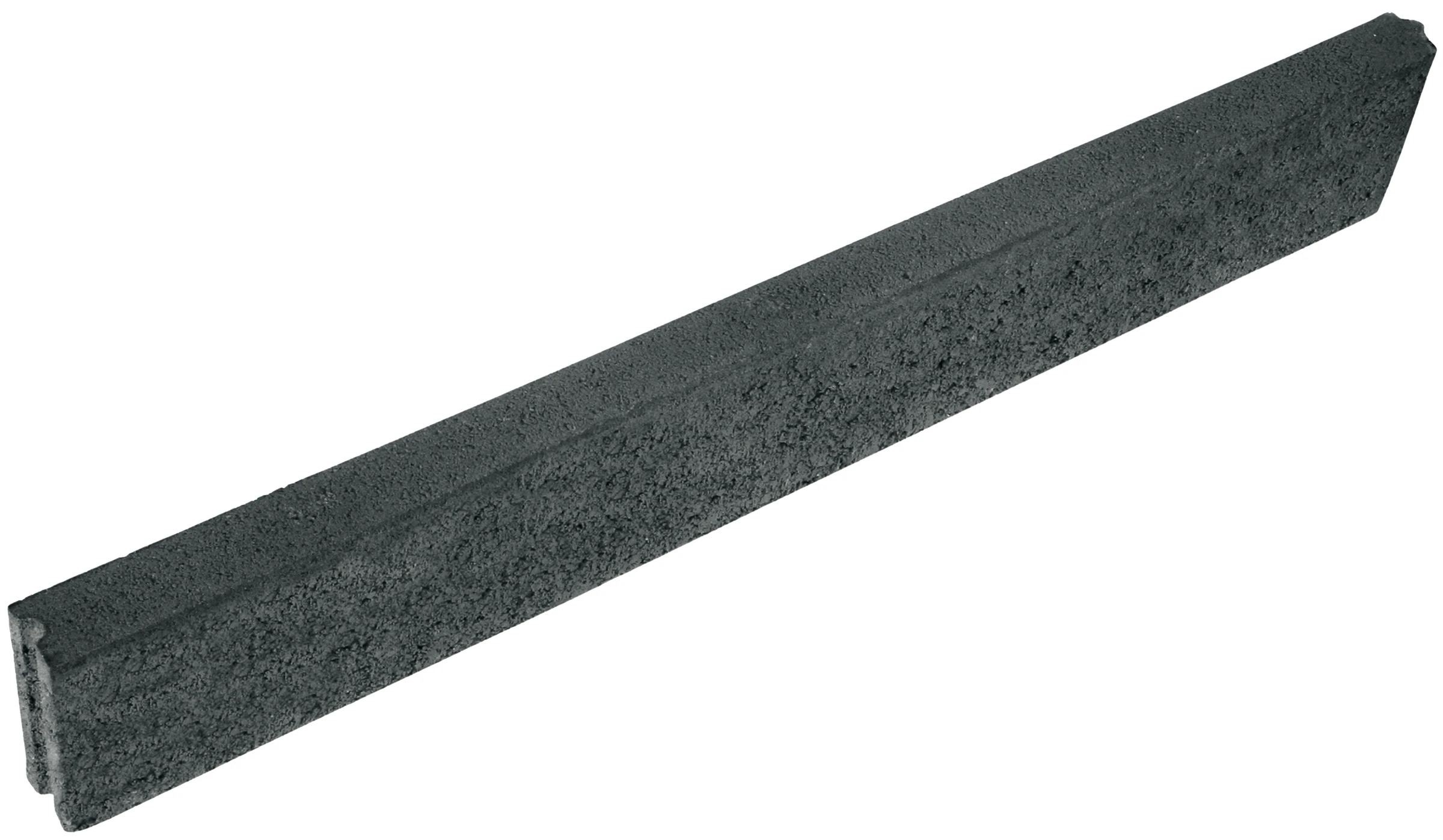 Rasenkante 5 / 15 / 100 cm m.Nut und Feder anthrazit