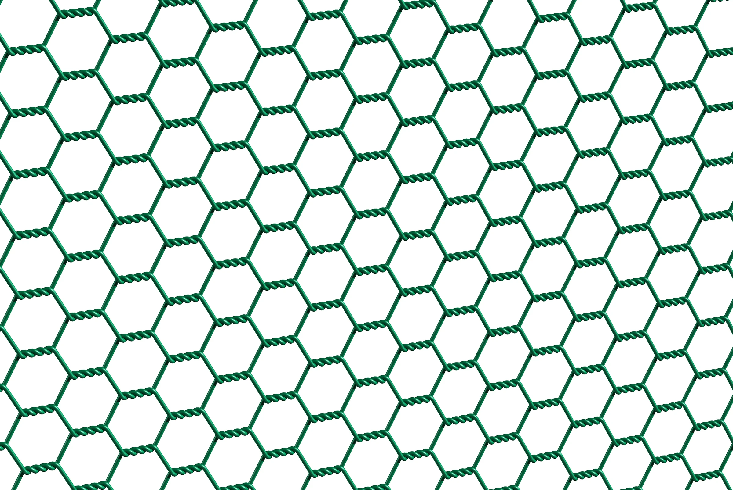 Sechseckgeflecht 10m1000 25mm-Wabe verzinkt grün Drahtstärke 1,0 mm