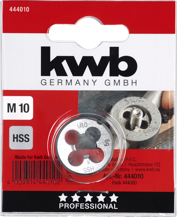 Runde Schneideisen, M10