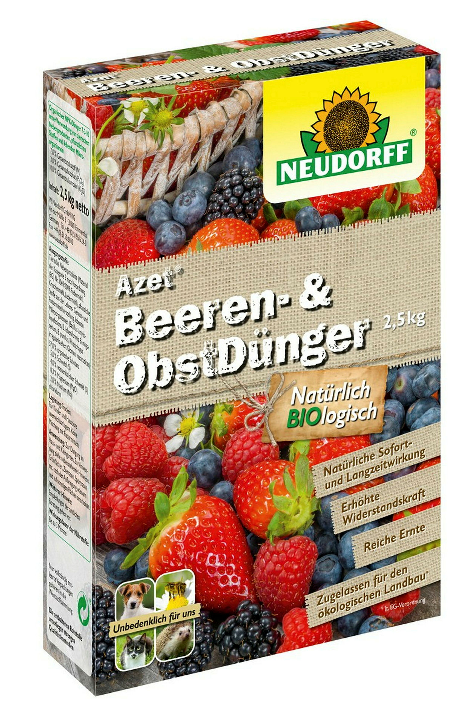 Neudorff Azet Beeren- undObstDünger, 2,5 kg