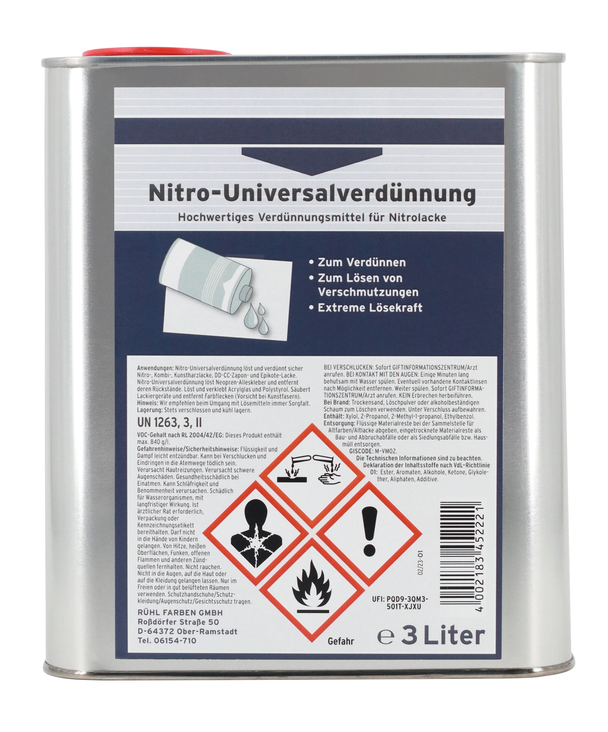 Nitro-Universalverdünnung 3 L
