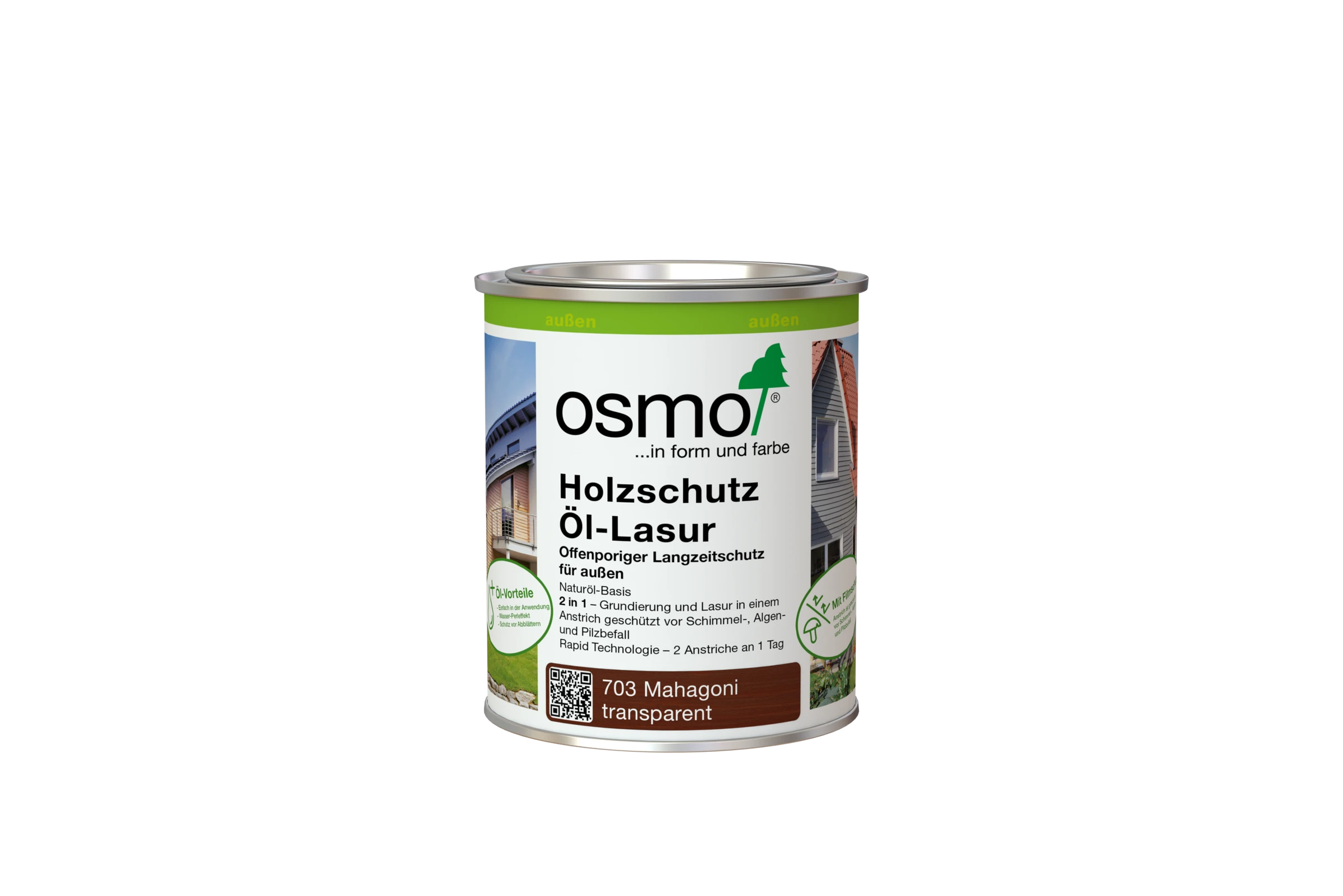 703 Holzschutz Öl-Lasur Mahagoni 750 ml