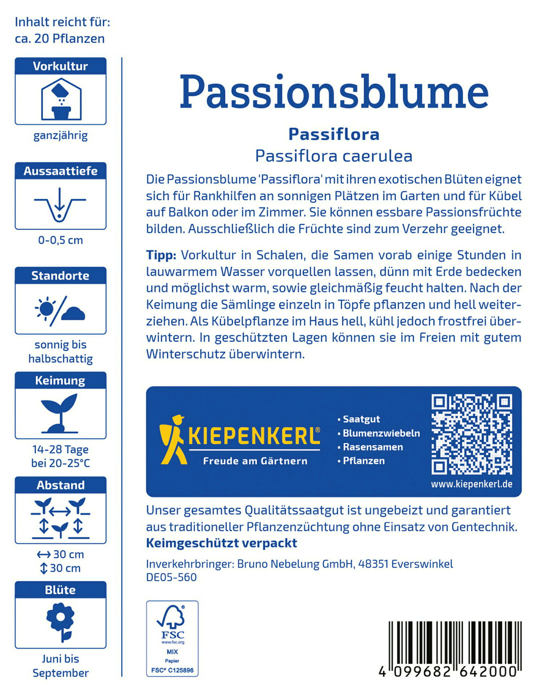 Kiepenkerl Passionsblume Passiflora