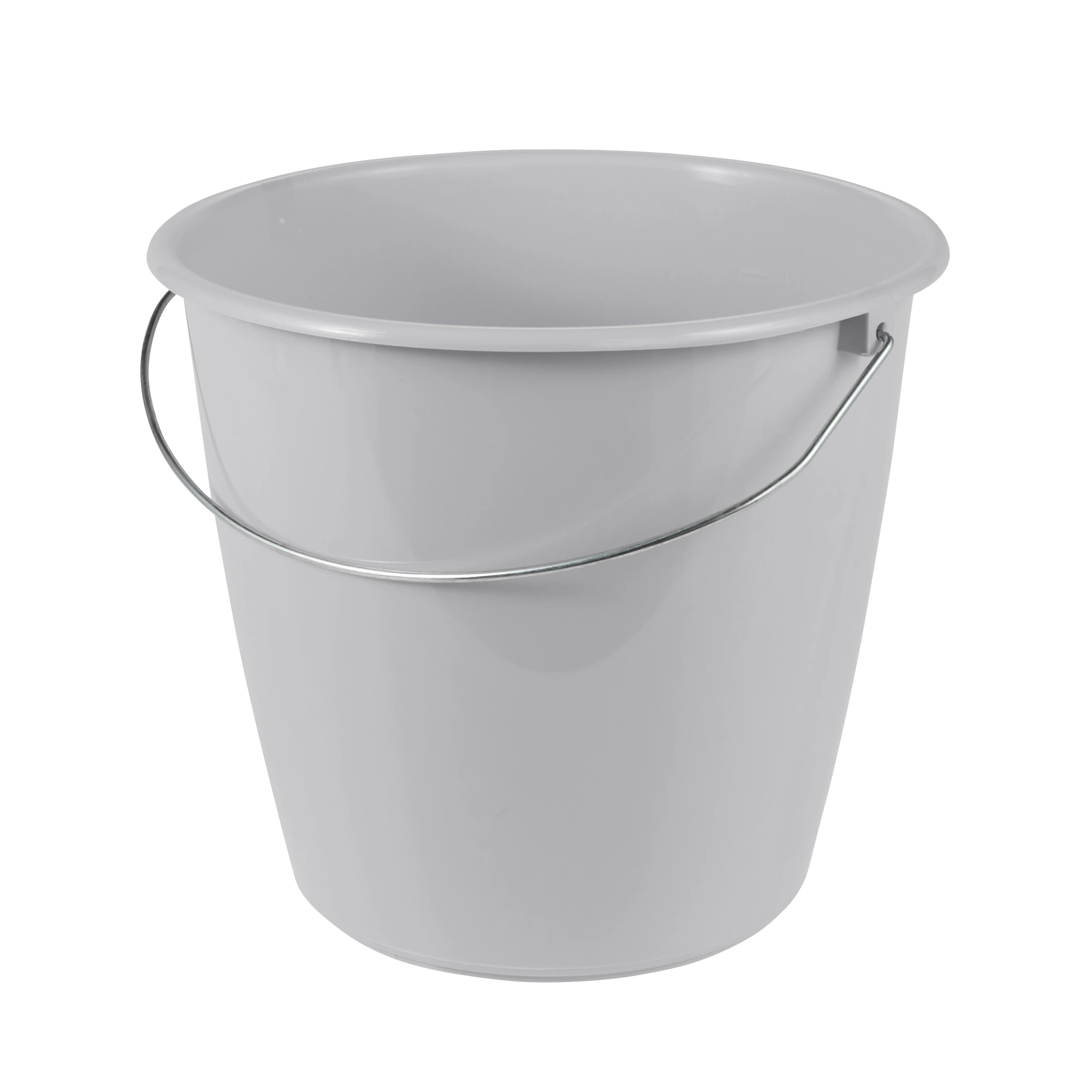 keeeper Eimer Erik mit Metallbügel, 5 l, 24 x 24 x 20 cm, Nordic Grey