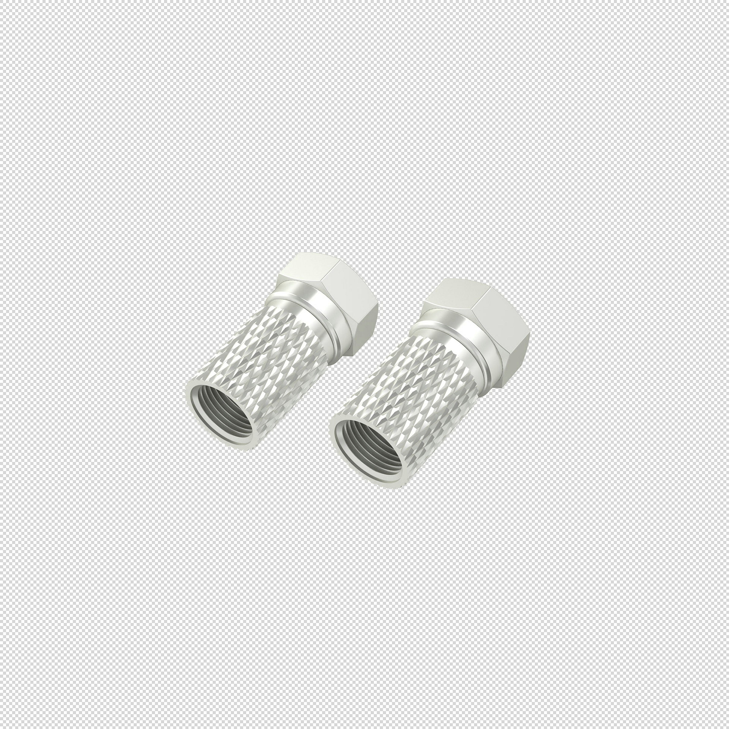 Hama F-Stecker, 6,5 mm, schraubbar, 2 Stück