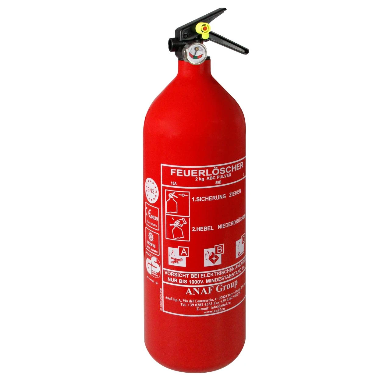Feuerlöscher 2kg DIN EN3