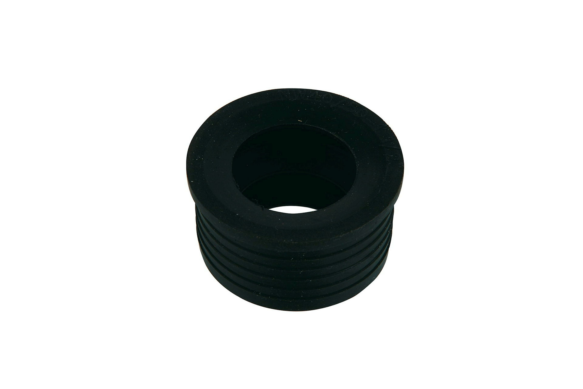 Ablaufverbinder lang, Gummi, 50 mm x 40 mm, für Siphonabgang