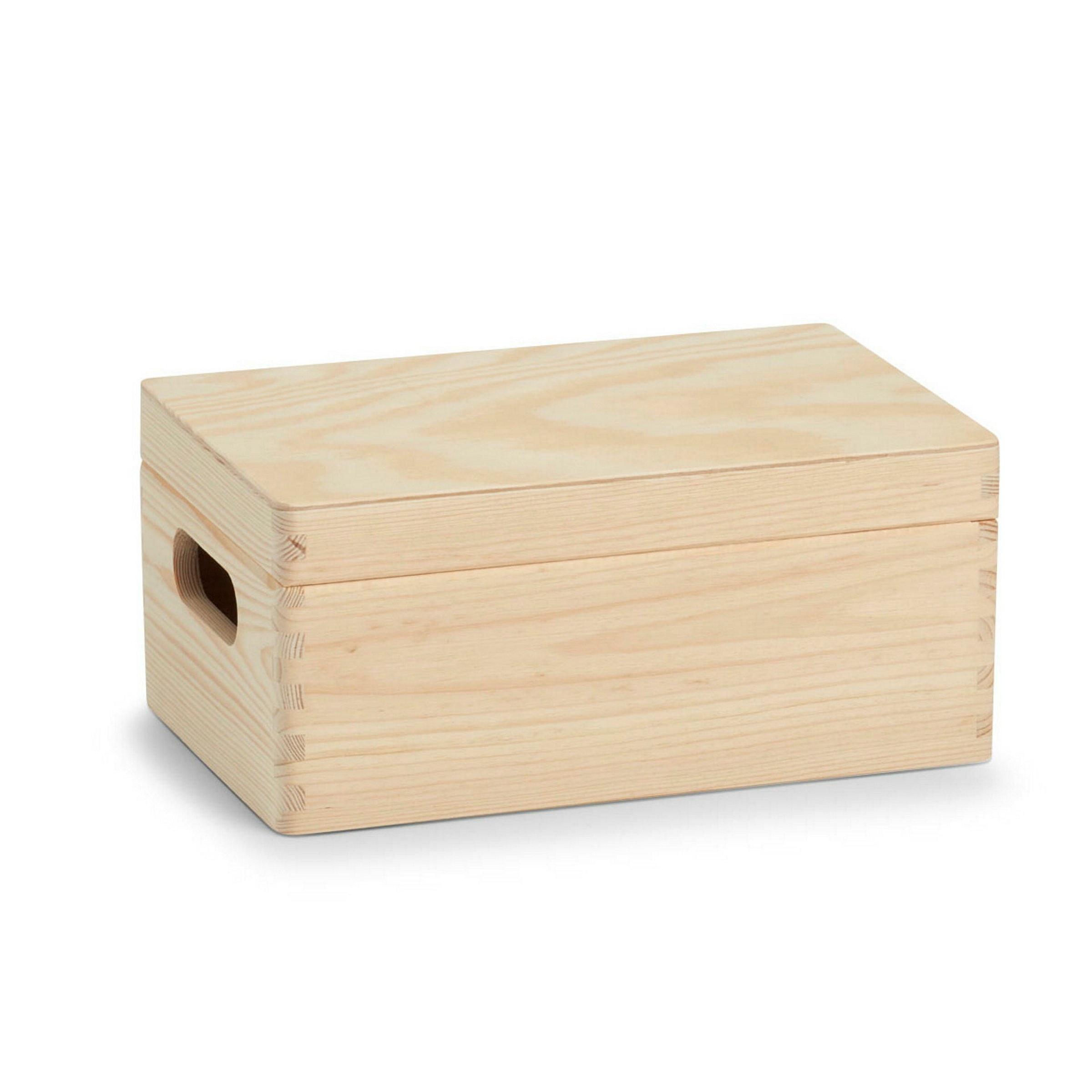 Allzweckkiste mit Deckel, Nadelholz, 30x20x14 cm