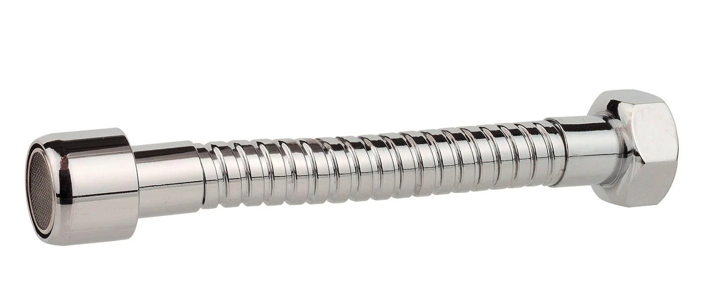 Metall-Schlauch, Chrom, M22IG x 130 mm, mit Mischdüse