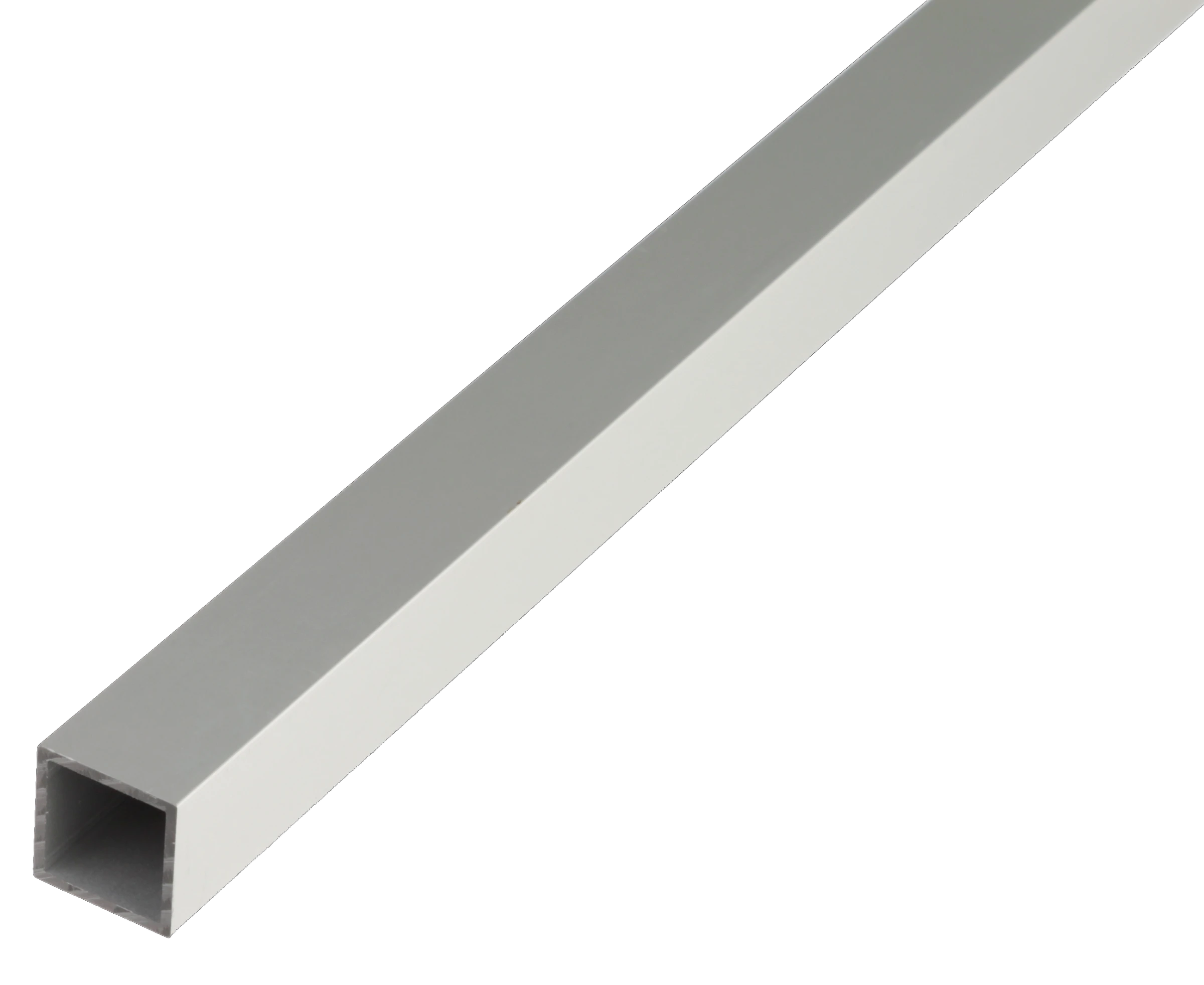 Vierkantrohr Alu-silberf-elox. 10x10x1 mm, 1m