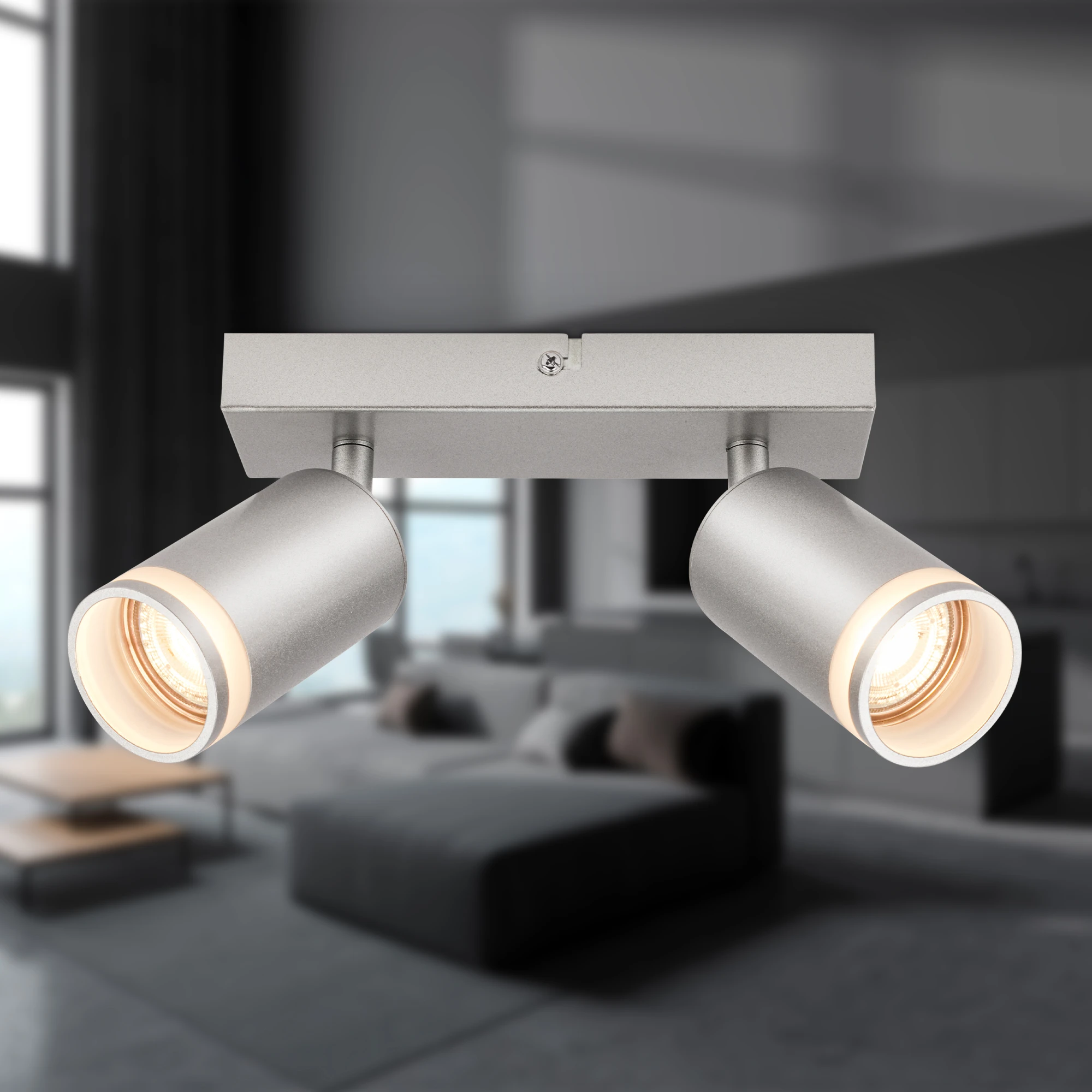 RUB Spot light, 2-flame, GU10/excl. bulb, chrome-matt