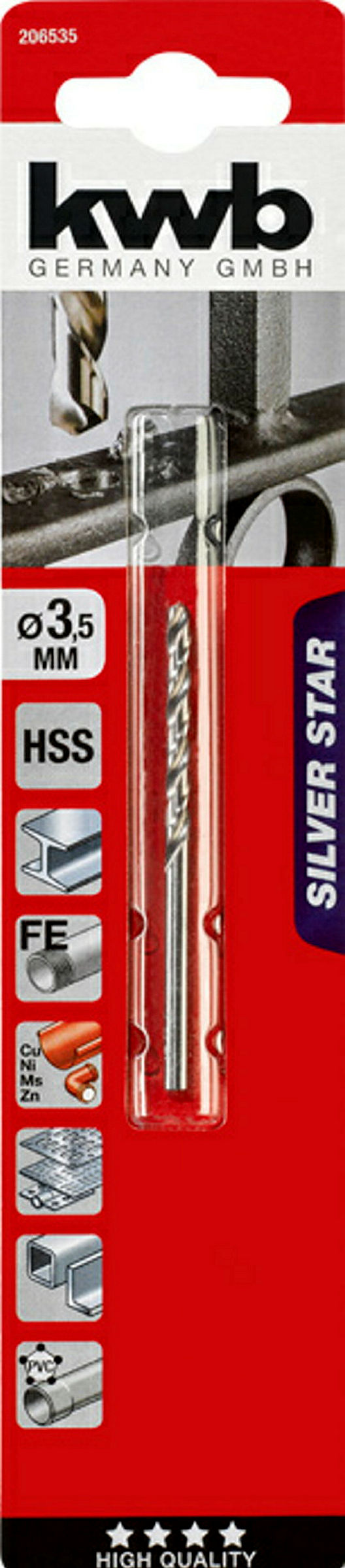 SILVER STAR HSS Spiralbohrer, ø 3.5 mm