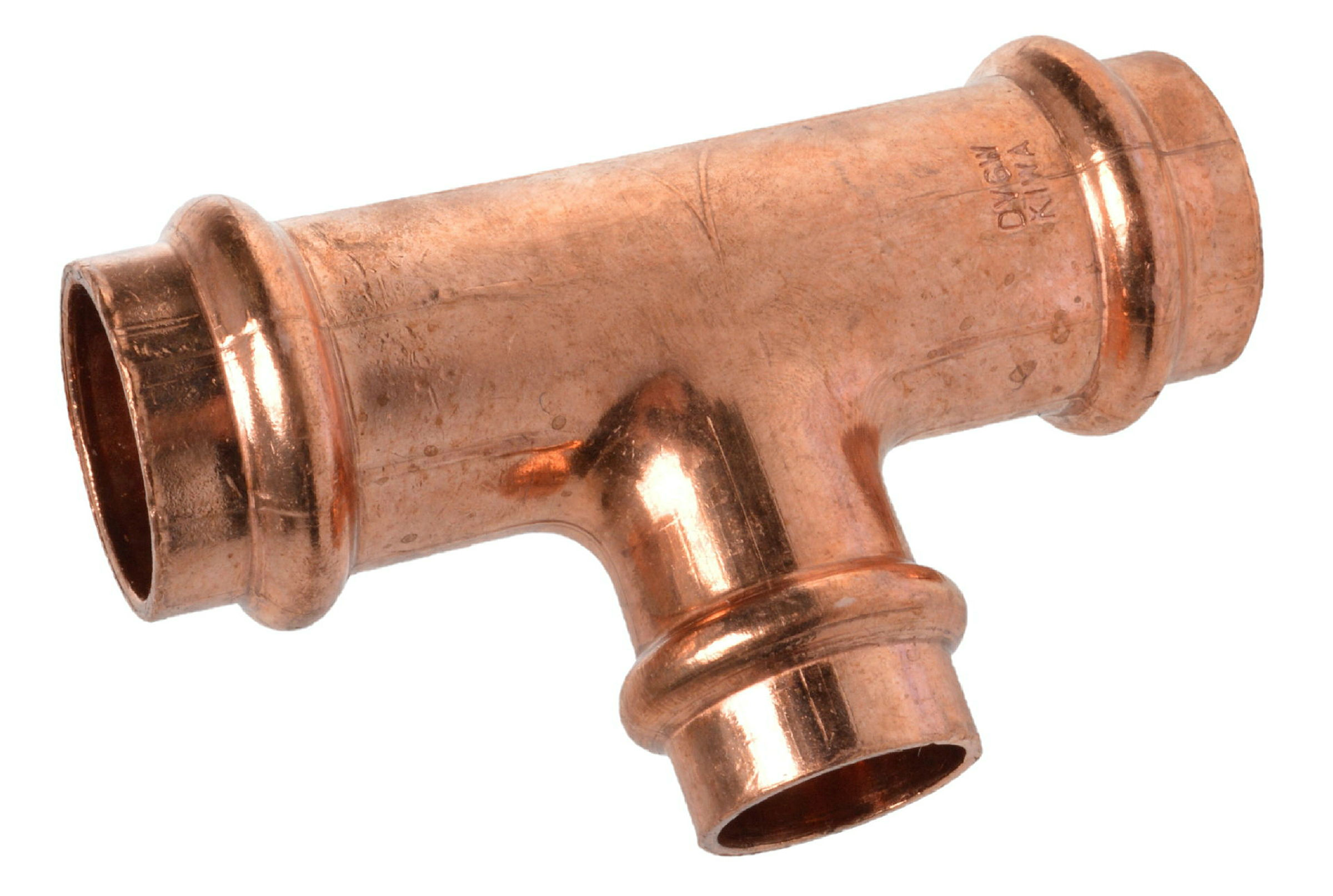 CU Reduzier-T-Stück, blank, 22mmx18mmx22mm,3Muffen,(P5130)