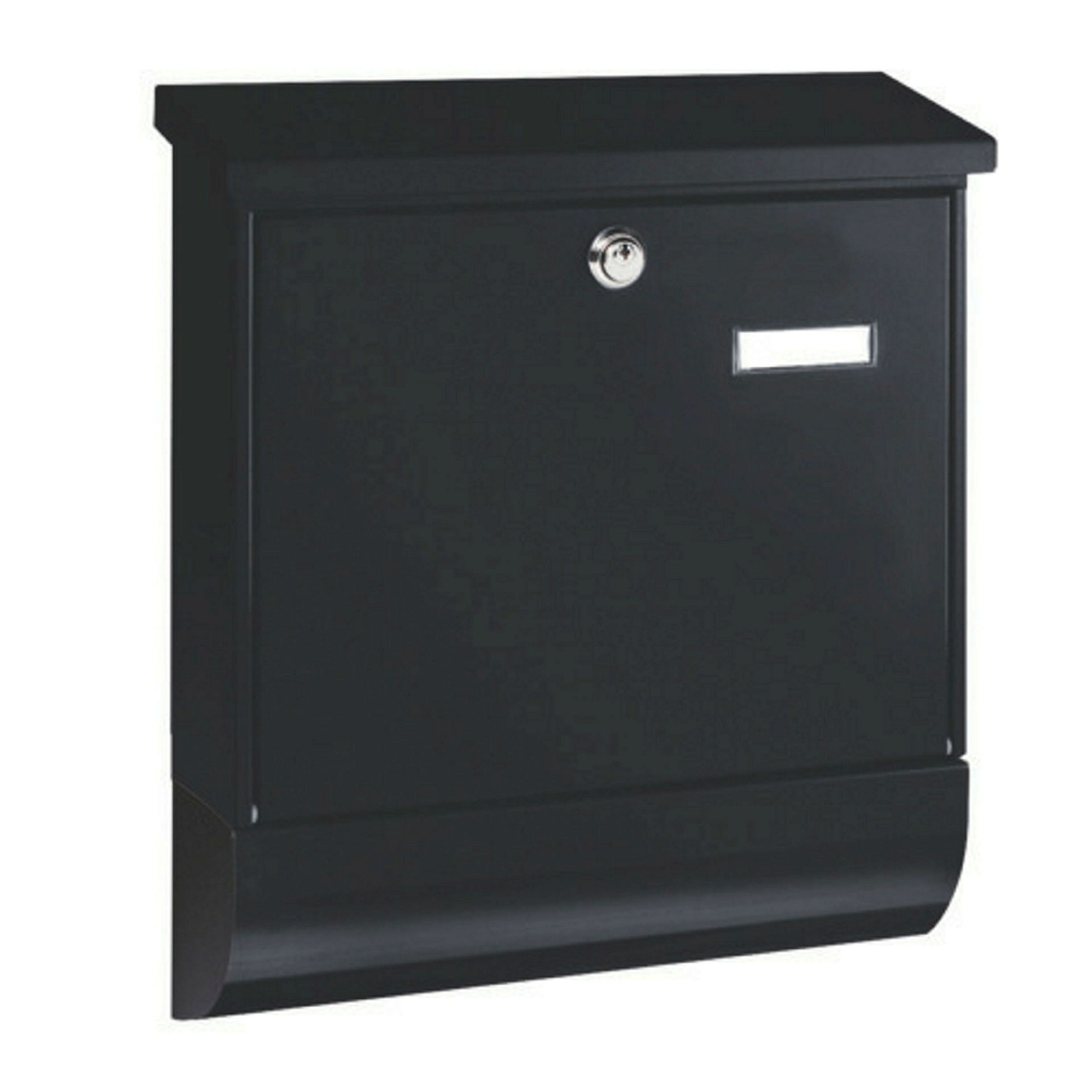 Briefkasten-Set Stahl-lack. Vario 86720S schwarz