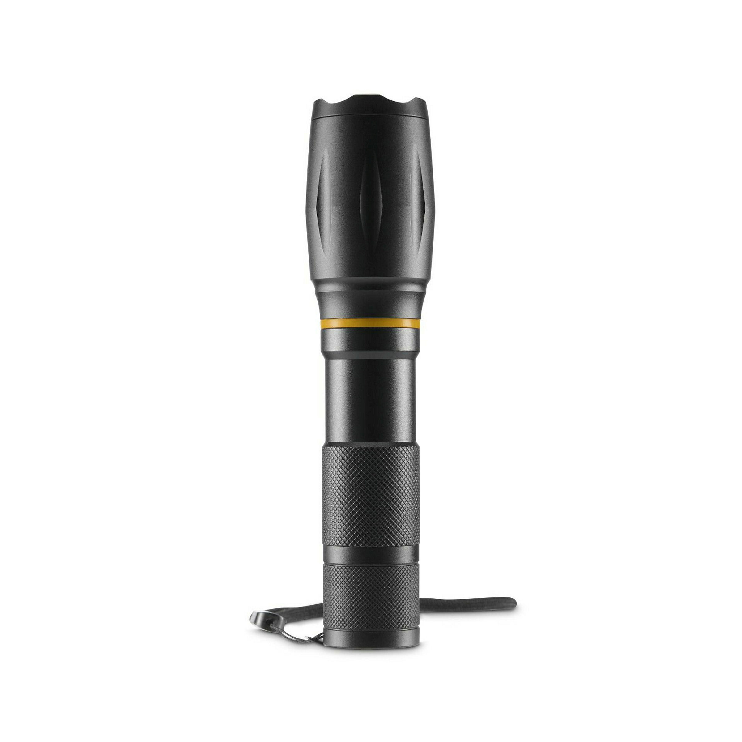 Hama LED-Taschenlampe ''W200'', Batterien, Zoom, COB, Aluminium, 3 Modi