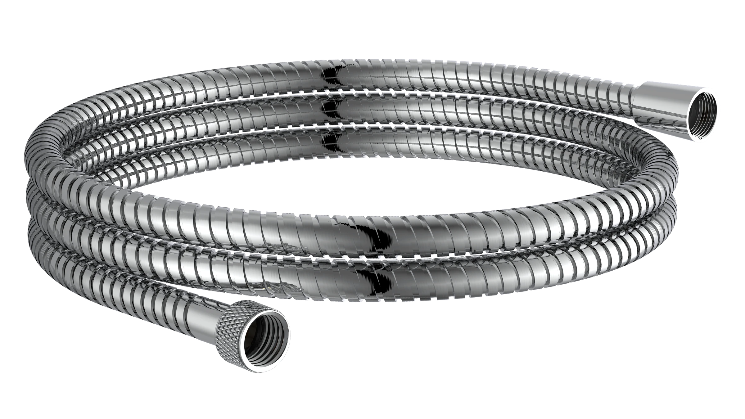 Brauseschlauch 200 cm, Edelstahl, Chrom