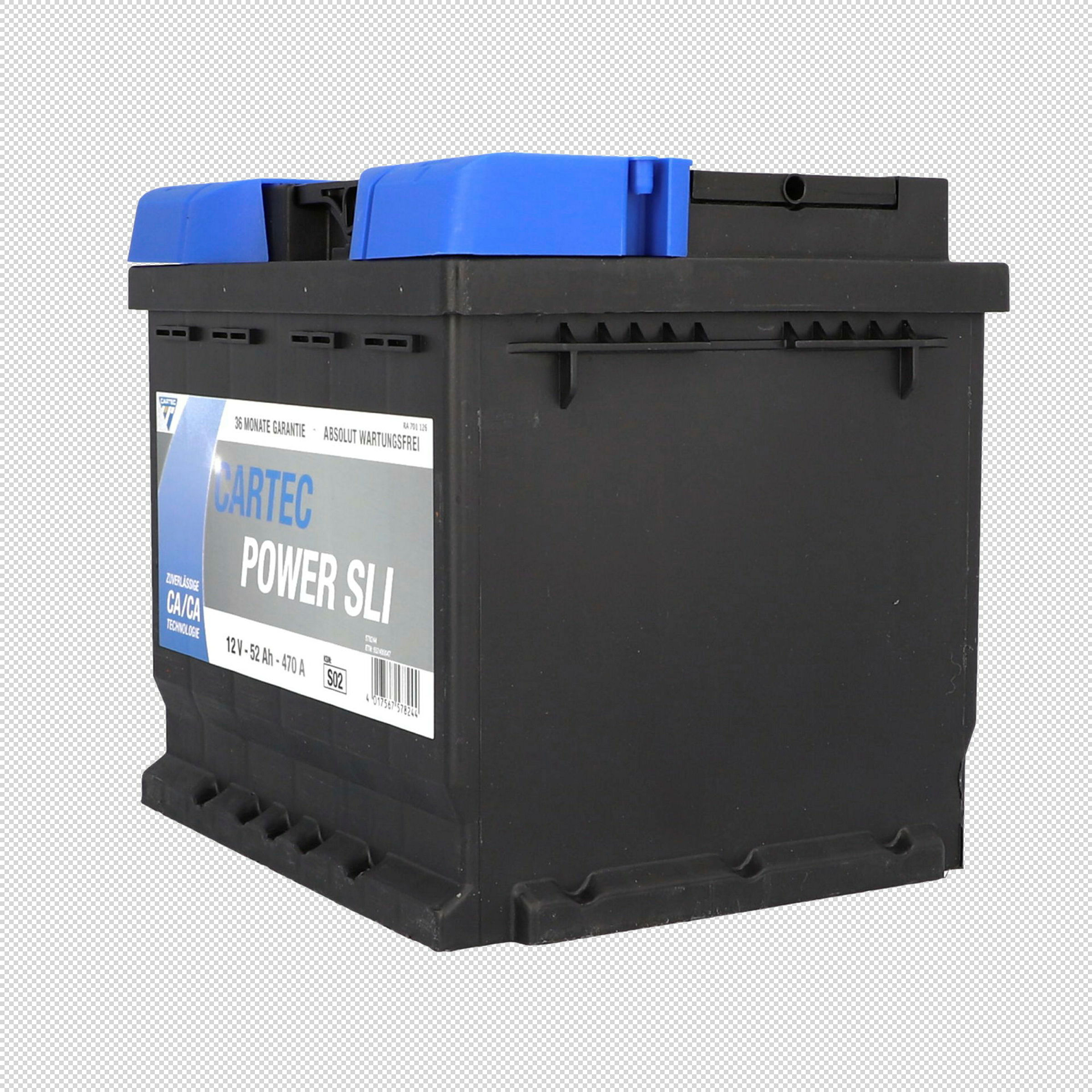 POWER SLI Starterbatterie 52 AH / 470 A