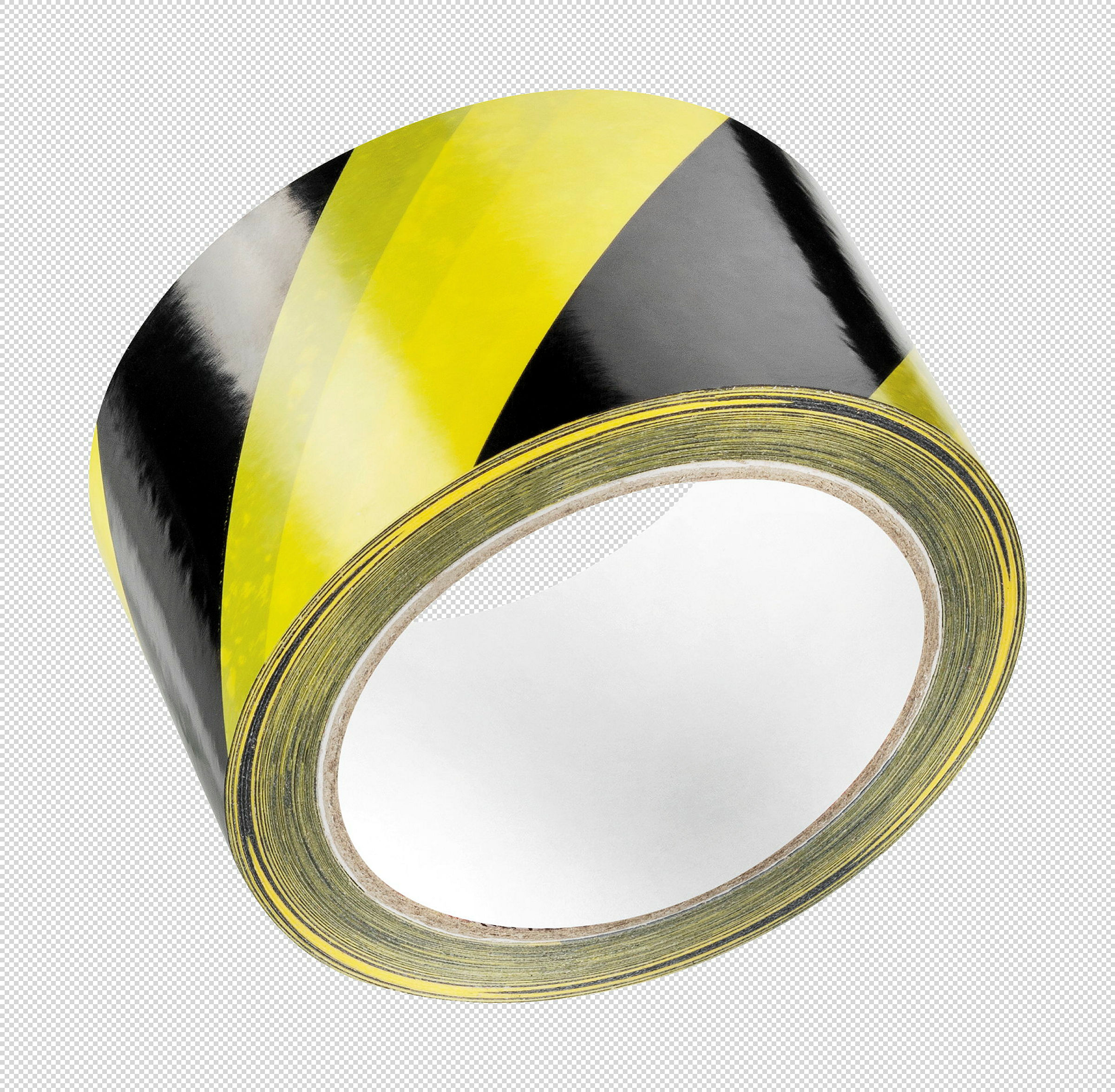 Warnklebeband schwarz/gelb, 60 mm x 66 m