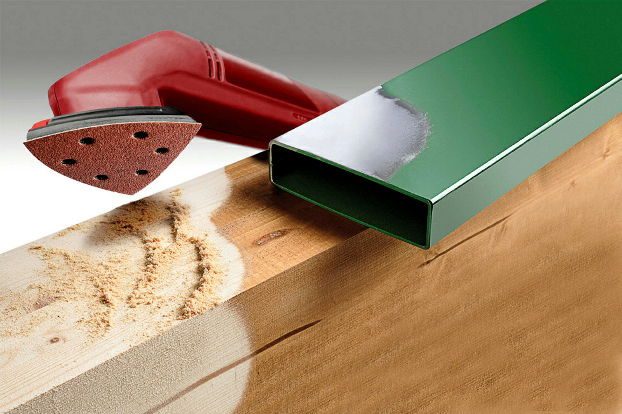 Haft-Schleifdreiecke, HOLZ & METALL, 93 mm, K 60 / K 120 / K 180