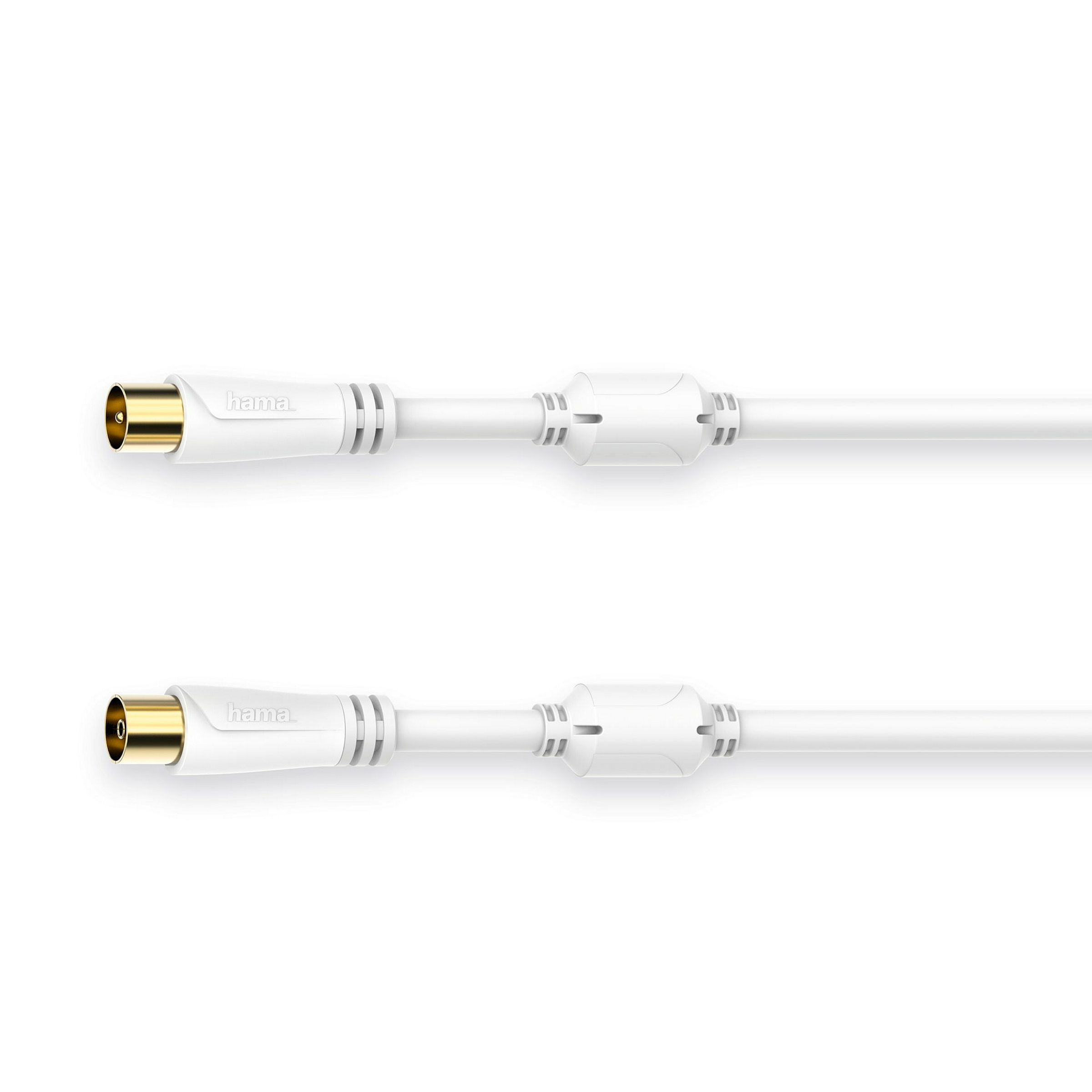Hama Antennen-Kabel, Koax-Stecker - Koax-Kupplung, vergoldet, 3,0 m, 100 dB