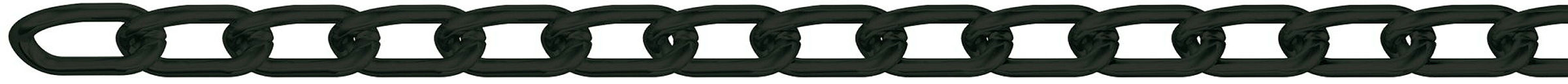 Gedrehte Ringkette geschweißt (Spule) 2,5 mm Stahl schwarz, 10 m