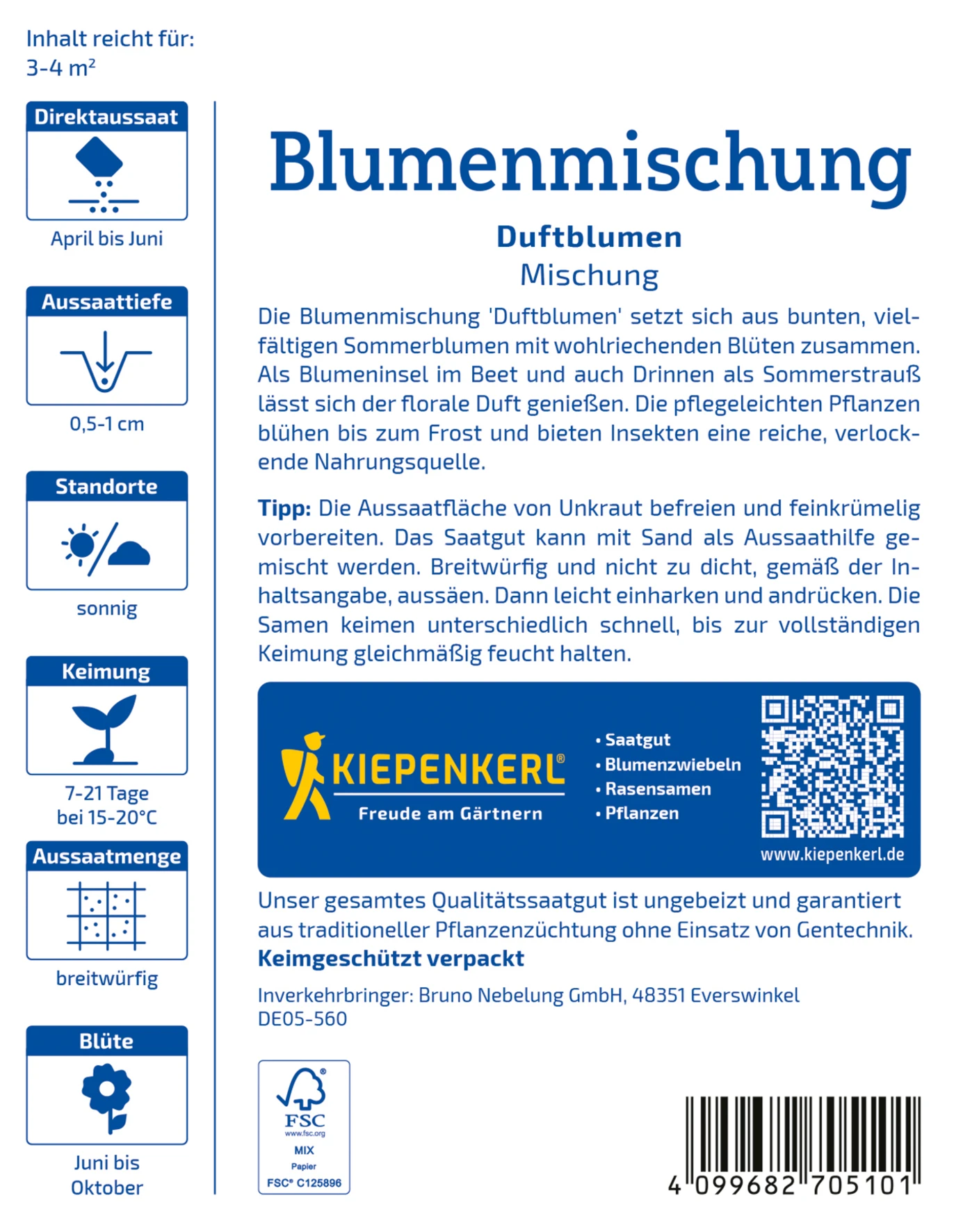 Kiepenkerl Blumenmischung Duftblumen