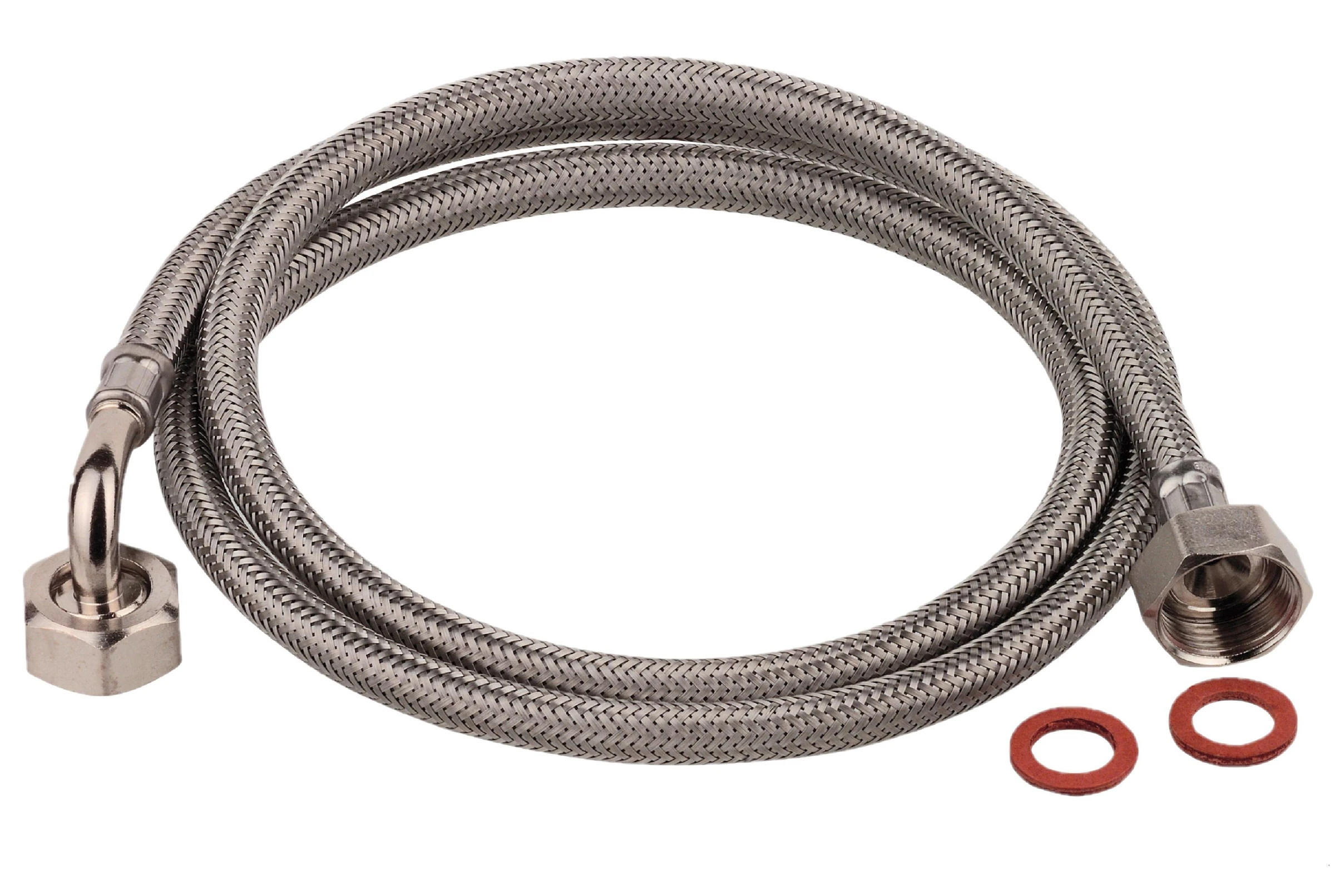 WAS Flexibler Zulaufschlauch, Edelstahloptik, geflochten, 3/4''IG x 2 m x 3