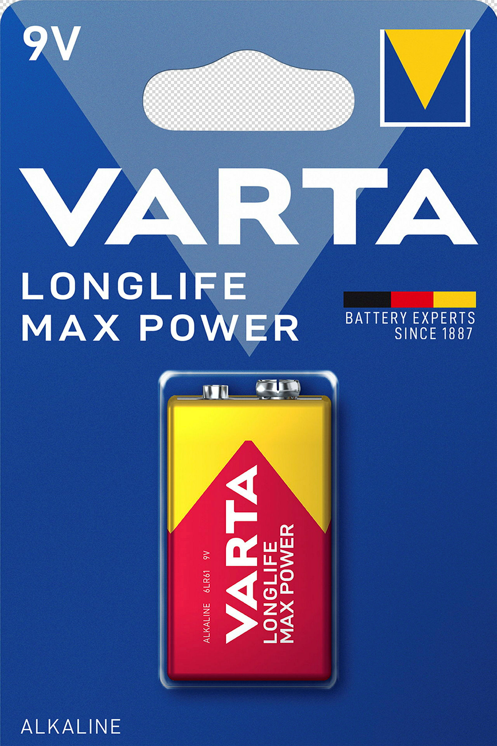 VARTA LONGLIFE Max Power 9V Blister 1