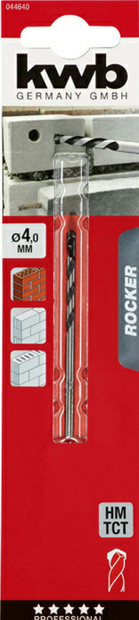 ROCKER® Beton- und Steinbohrer, ø 4.0 mm