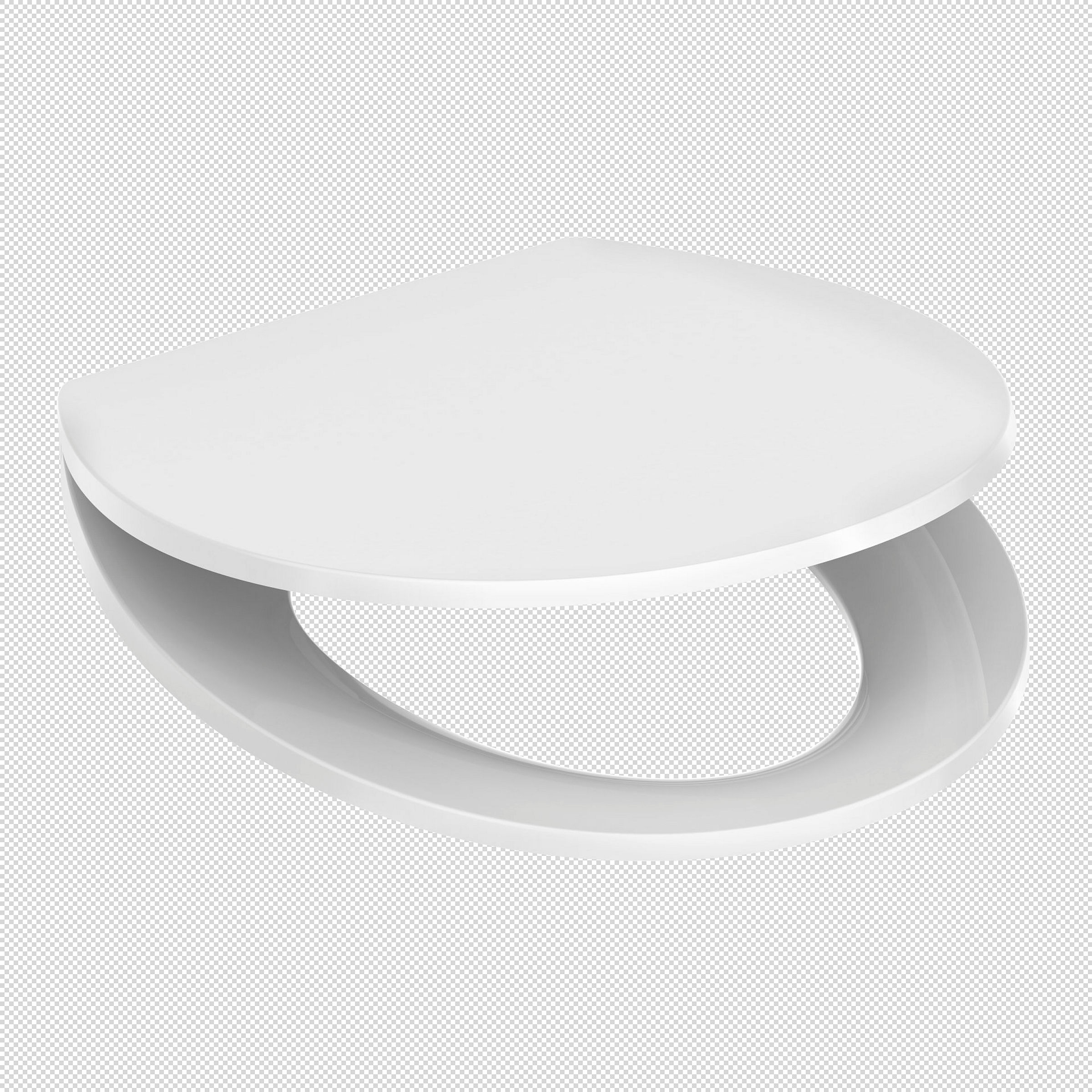 Duroplast WC-Sitz WHITE, mit Absenkautomatik und Schnellverschluss