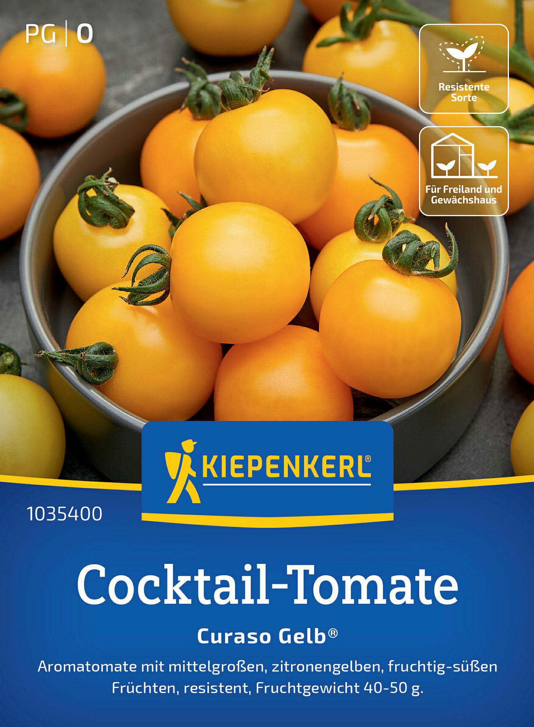 Kiepenkerl Cocktail-Tomate Curaso Gelb®, F1