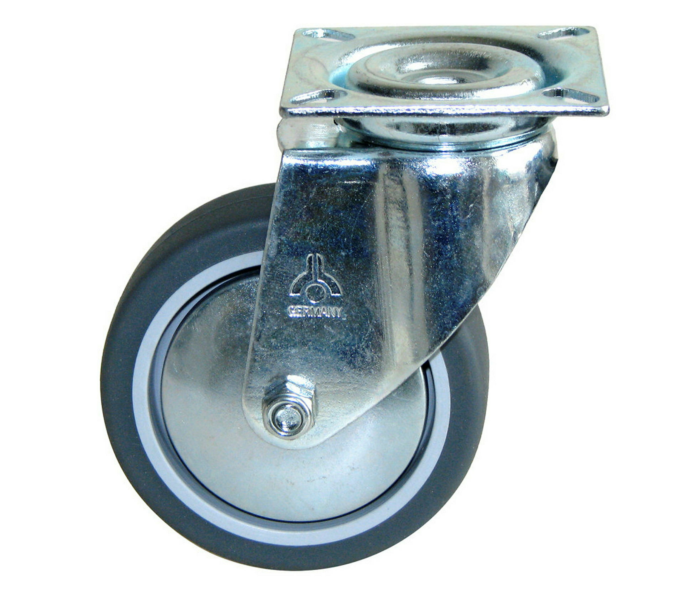 Apparate-Lenkrolle, TPE-Lauffläche, 75x25 mm, Tragkr. 50 kg