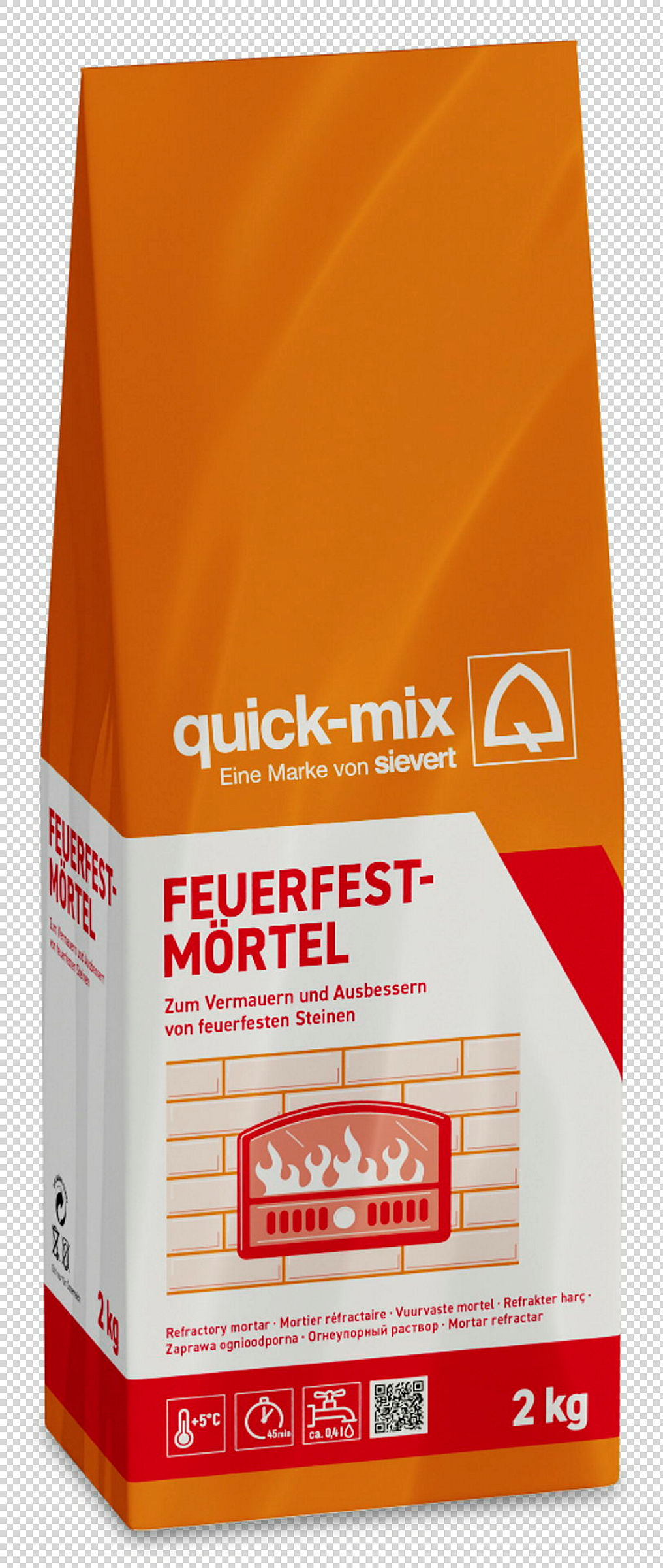 quick-mix Feuerfestmörtel 2 kg