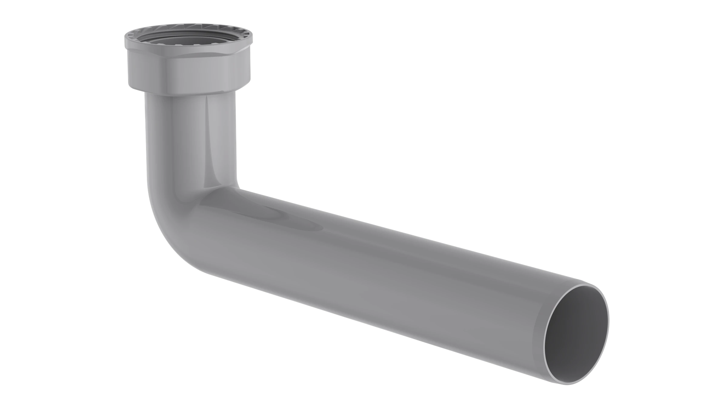 ECO-SAVE KS Abgangsbogen, Grau, 1 1/2''IG x 235 mm x 40 mm