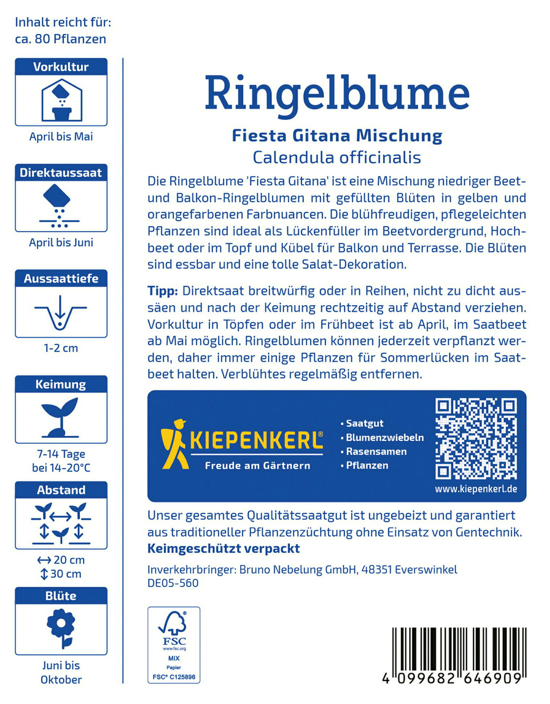 Kiepenkerl Ringelblume Fiesta Gitana Mischung