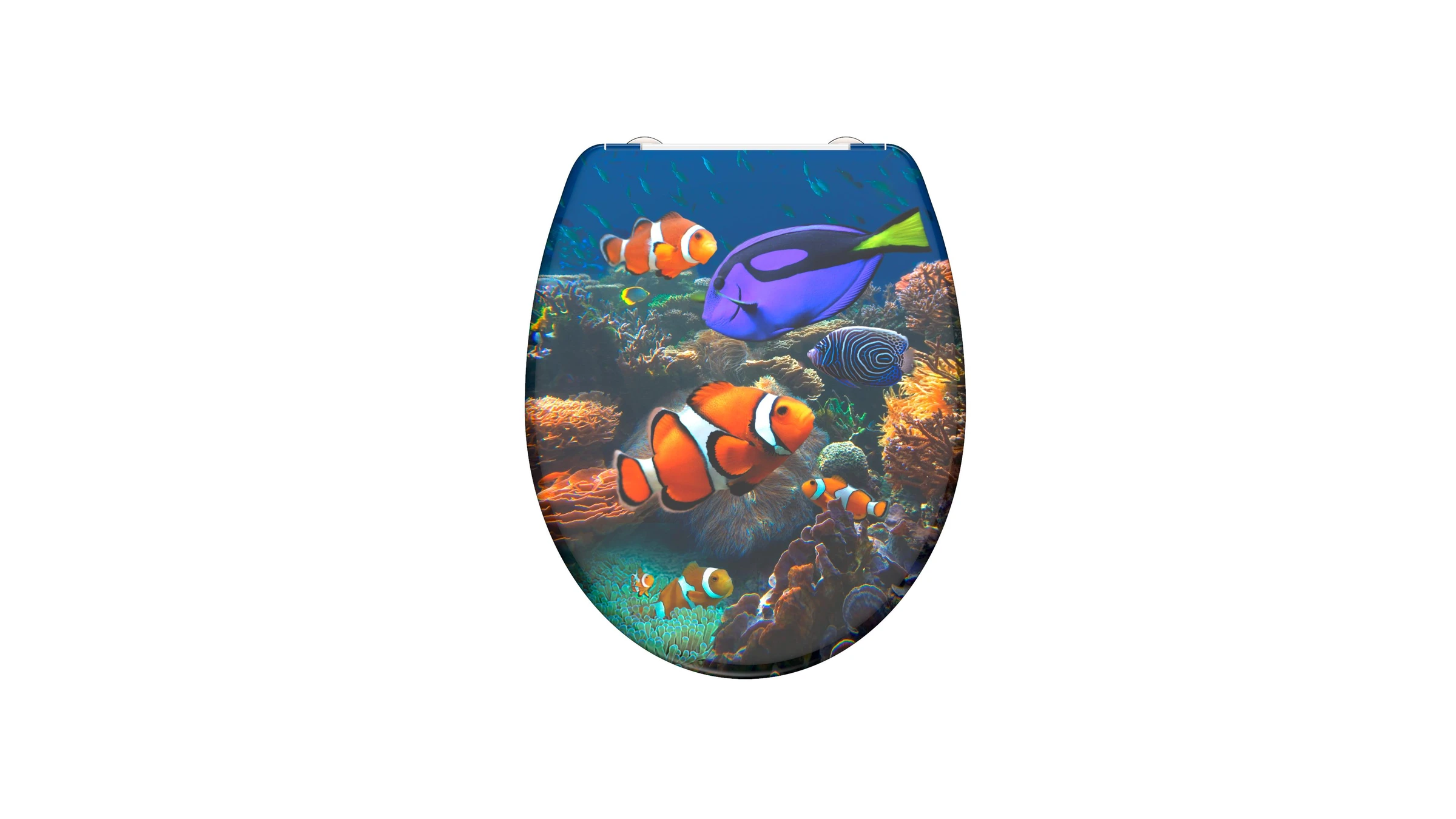 Duroplast WC-Sitz SEA LIFE, mit Absenkautomatik und Schnellverschluss
