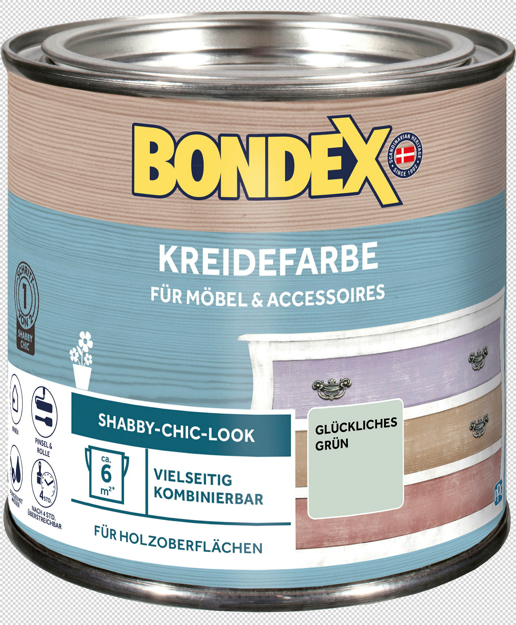 BONDEX Kreidefarbe Glückliches Grün 0,5l