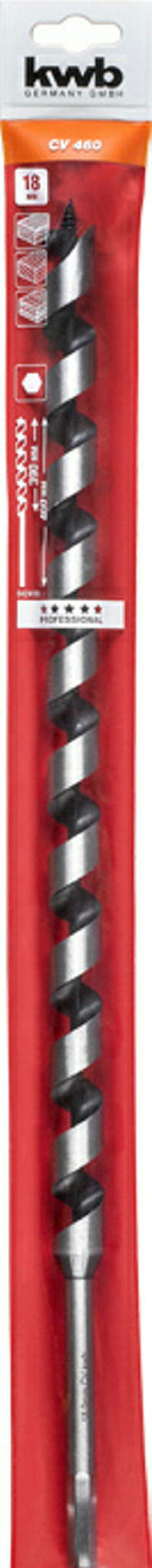 Schlangenbohrer, 460 mm, ø 18.0 mm