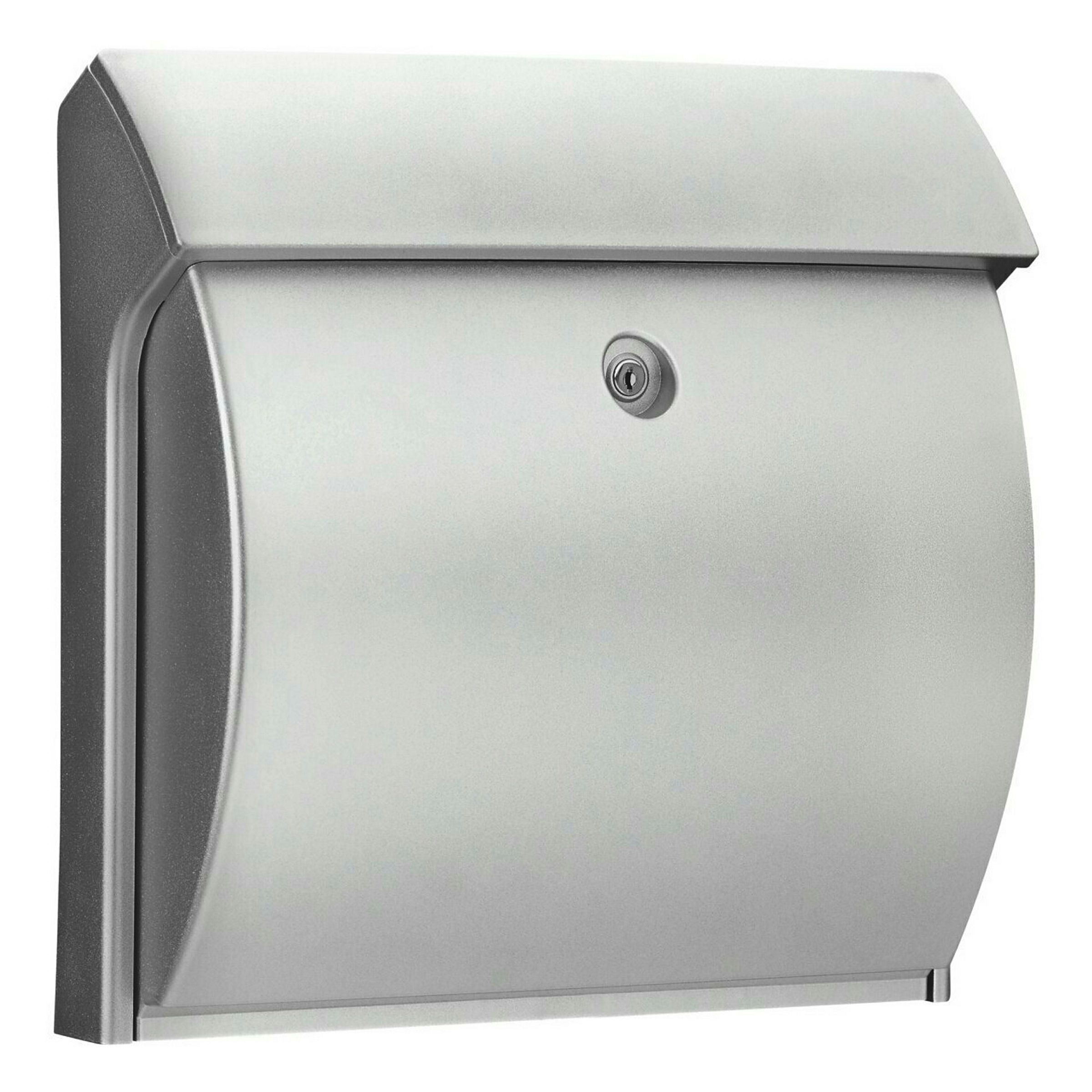 Kunststoff-Briefkasten Classico 4932 Si silber