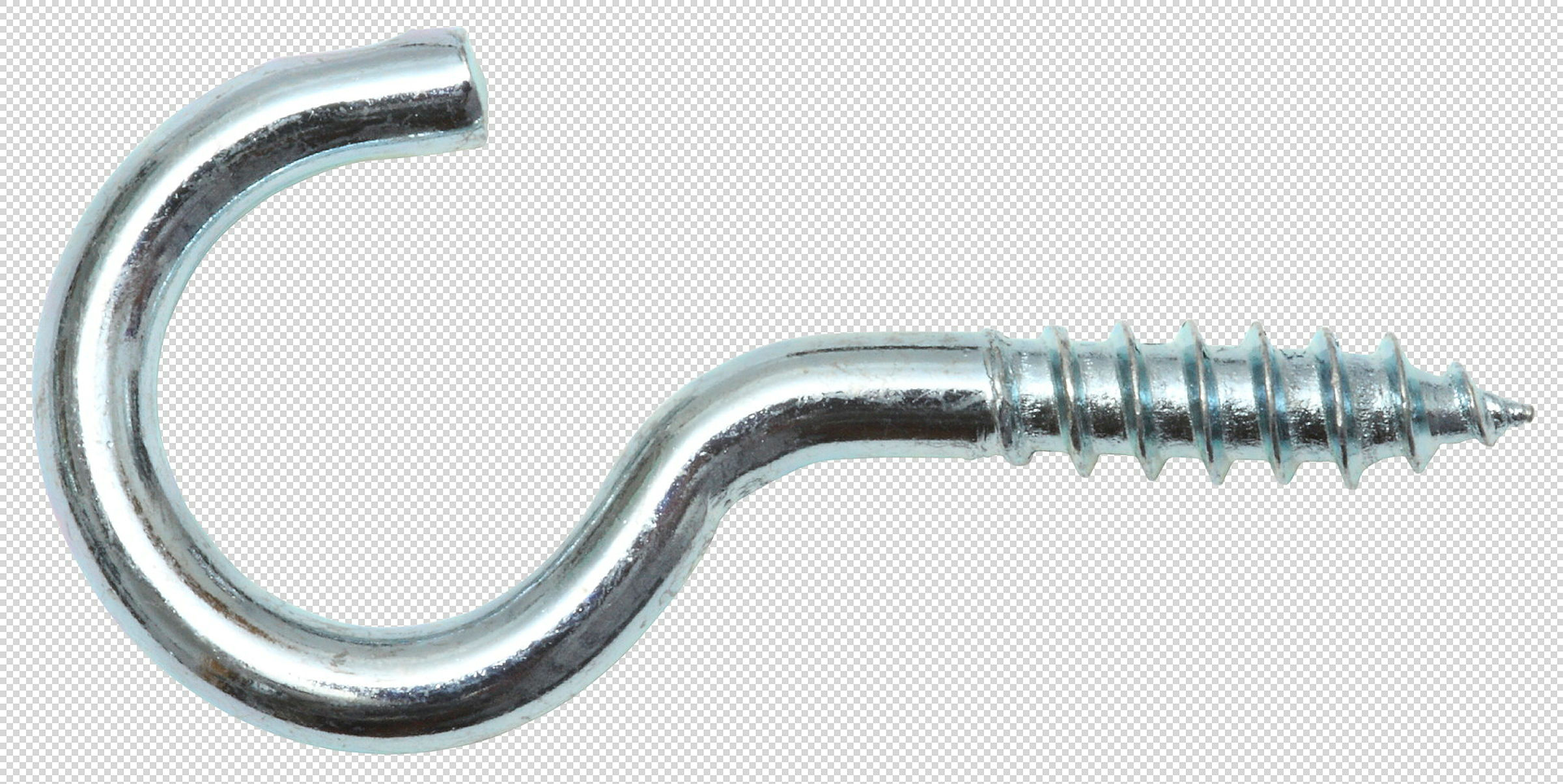 Schraubhaken gebogen 3,3 x 40 / 15, vz