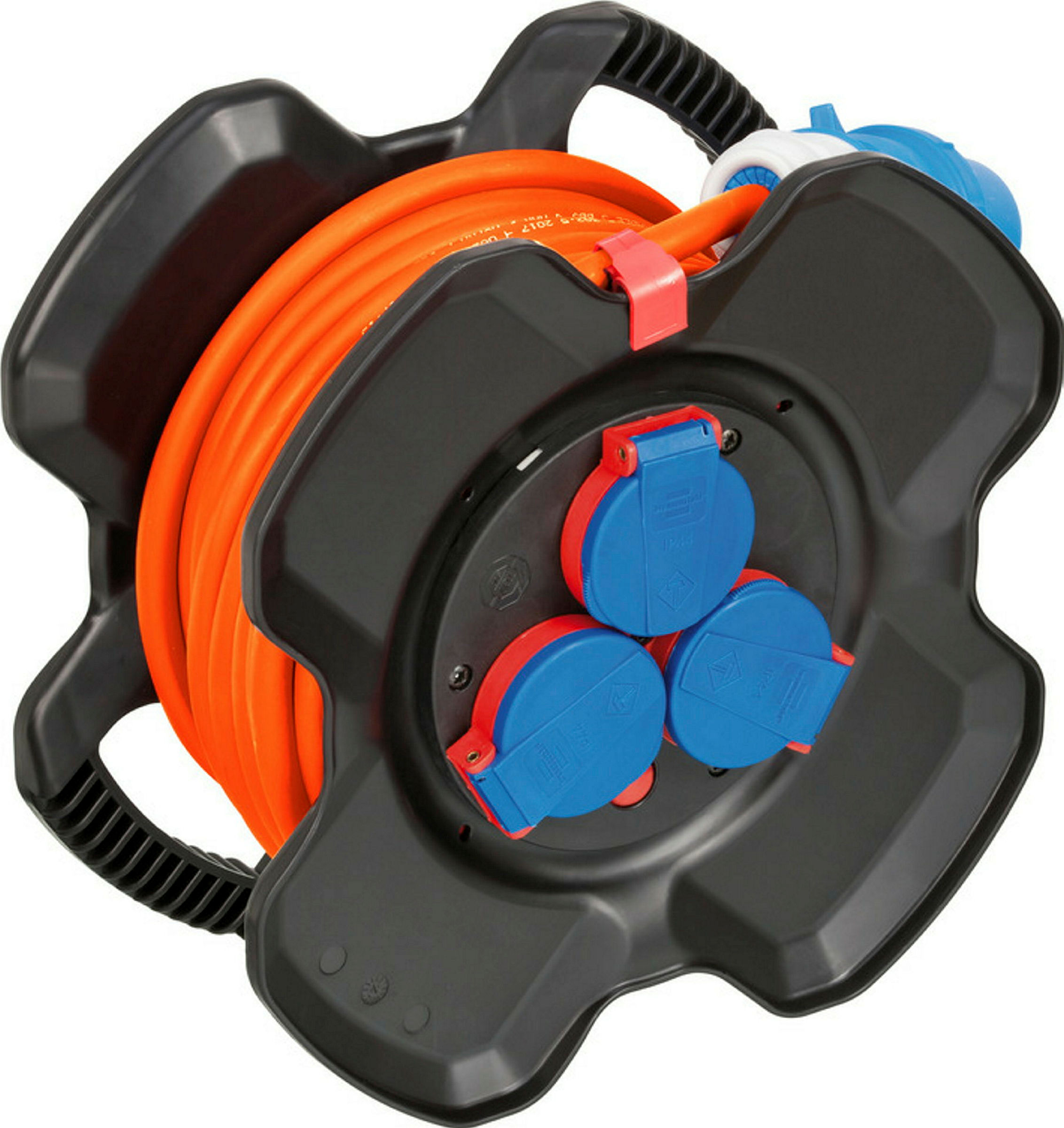 Gummi-KH X-Gum 10m H07RN-F3G2,5 orange, 2xCEE230V/16A + 3fach IP44