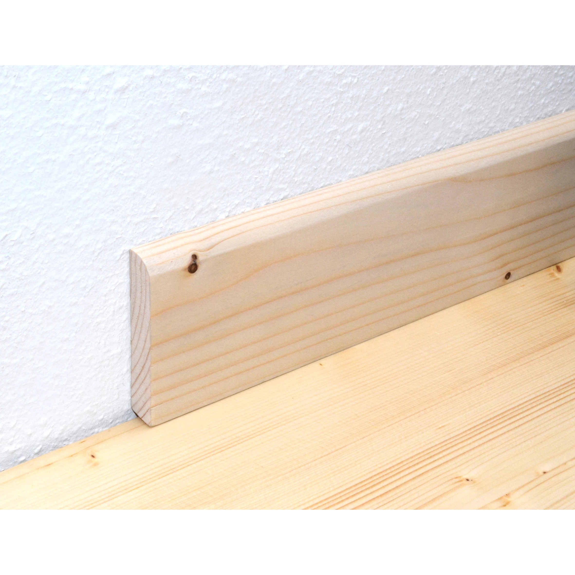 Sockelleiste 13x70x2400mm, Fichte/Kiefer astig roh