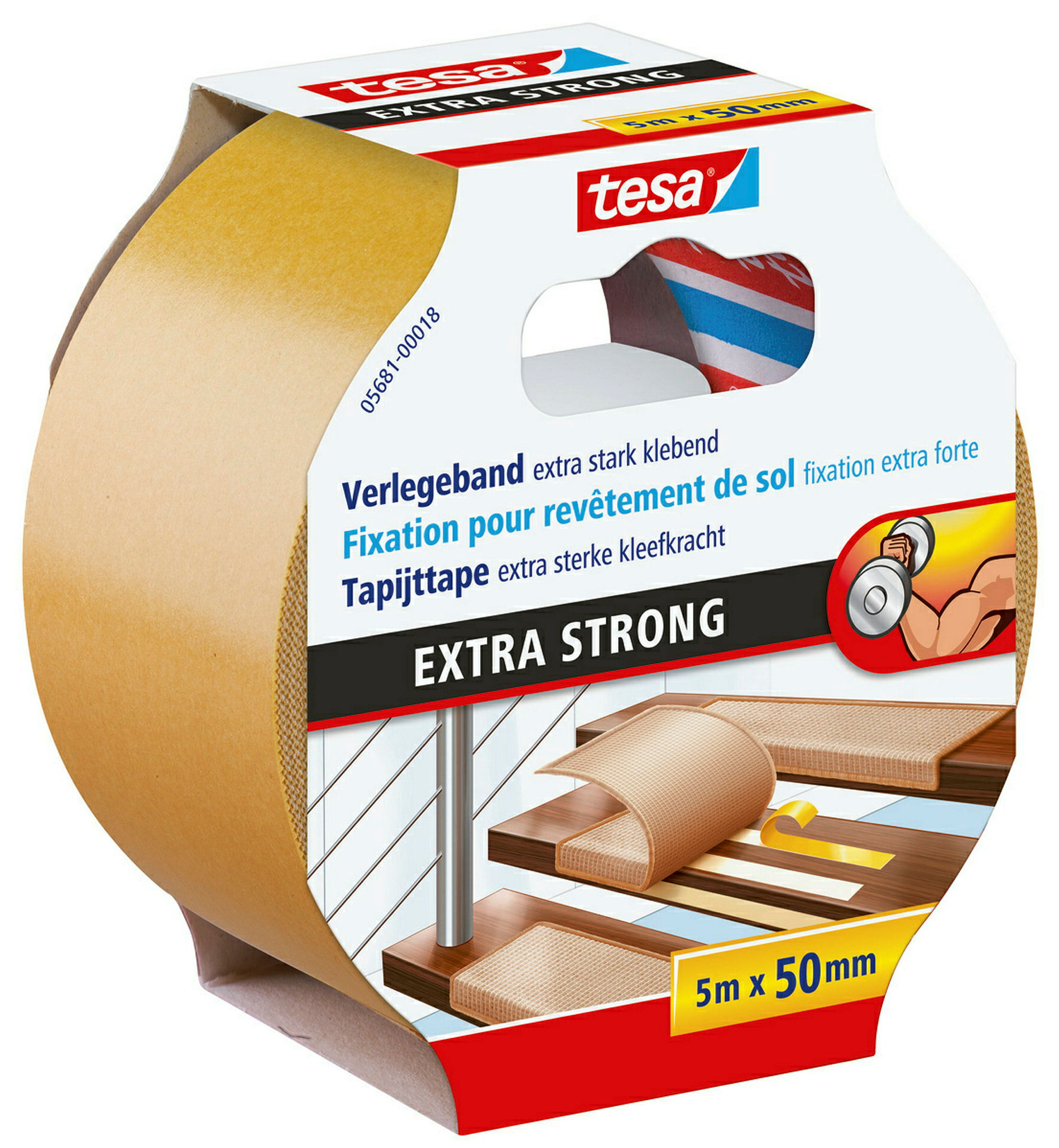 tesa Verlegeband extra stark 5 m - 50 mm