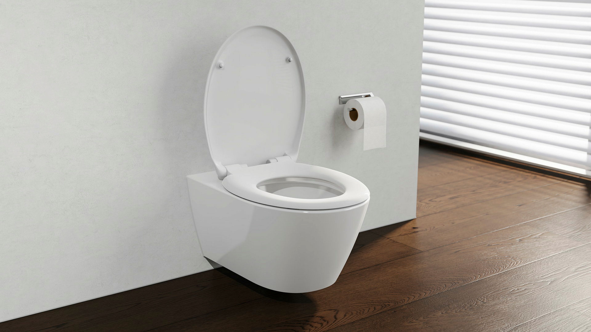 Duroplast WC-Sitz WHITE, mit Absenkautomatik und Schnellverschluss