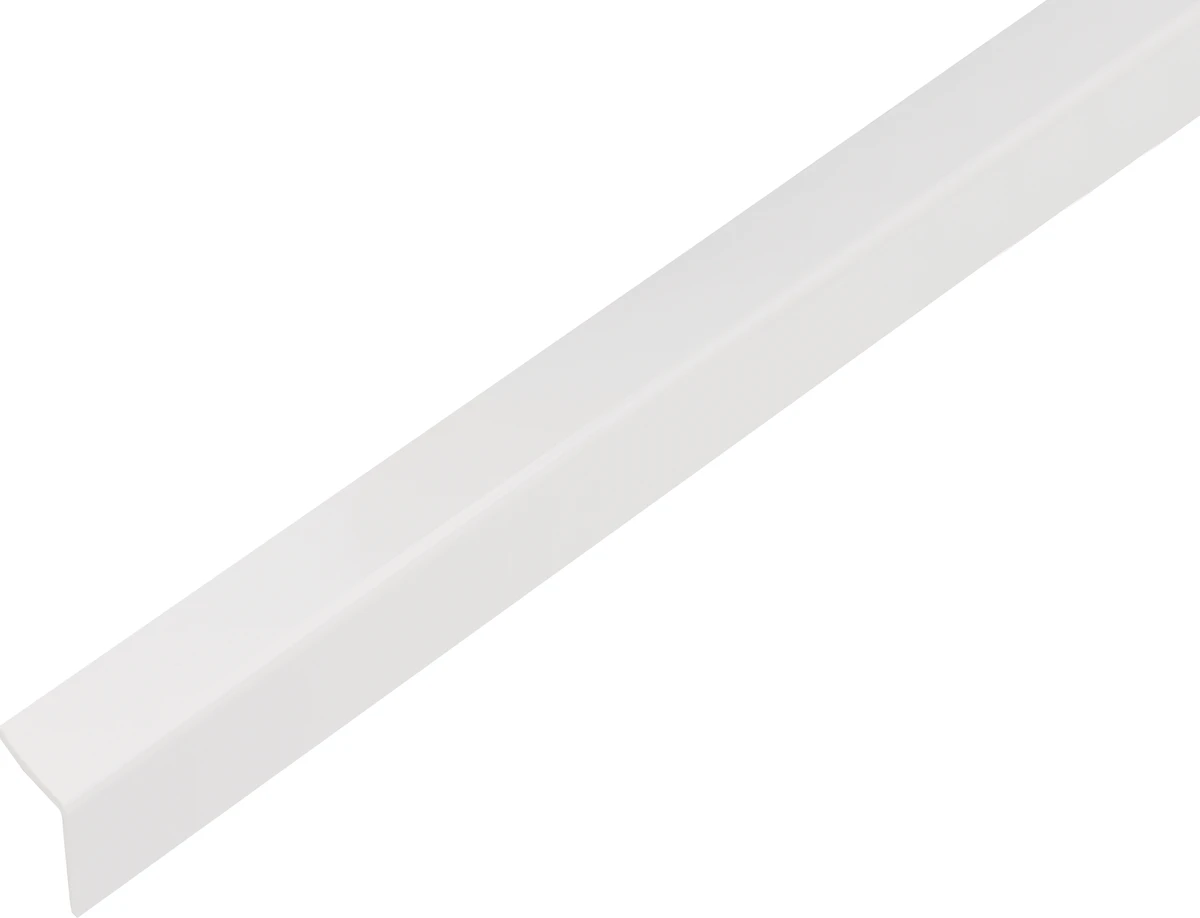 Winkelprofil selbstklebend 1m20x10 PVC weiß glänzend