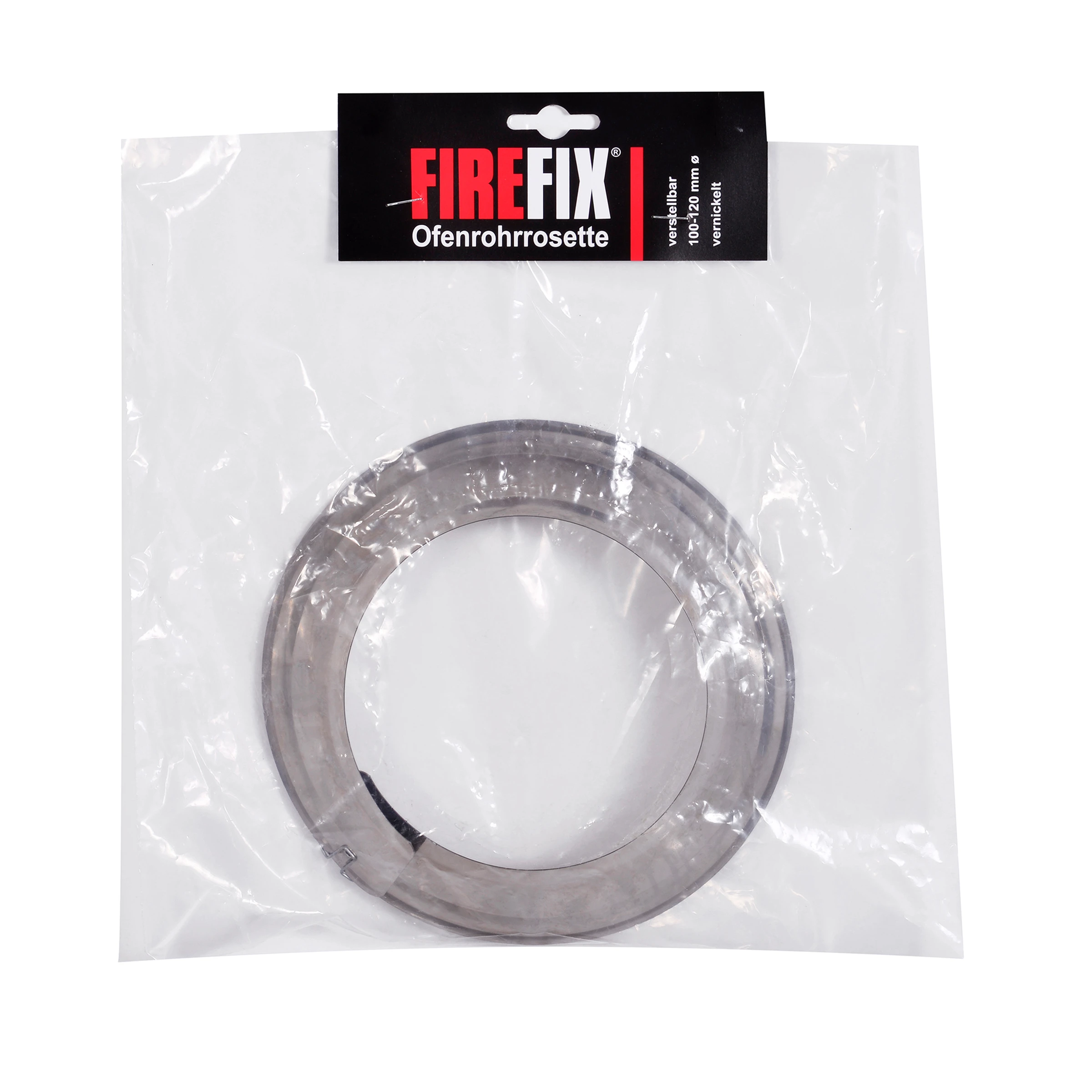 Ofenrohr, 100-120 mm, FAL, Rosette